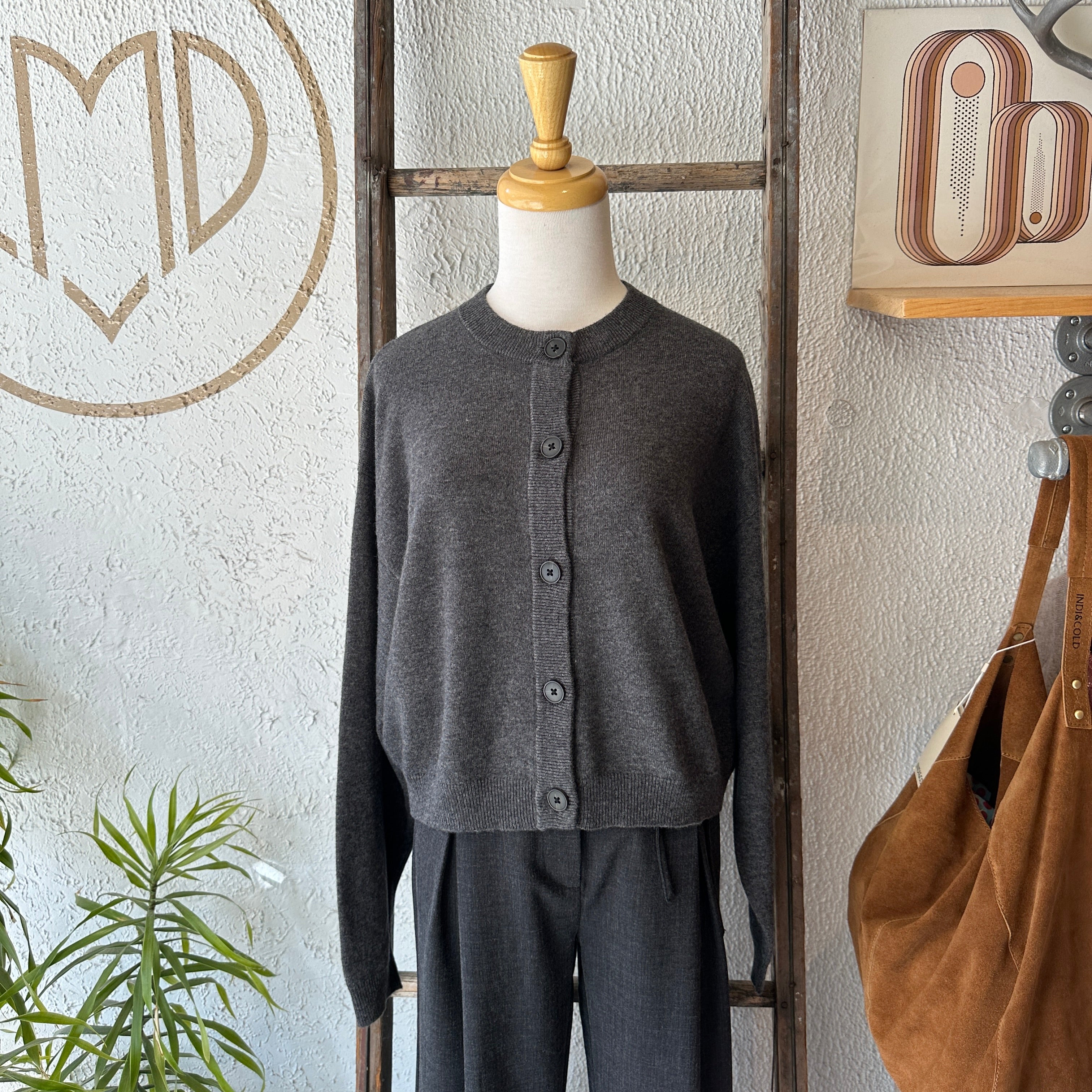 Minimum // Assiana Cardigan Grey Melange