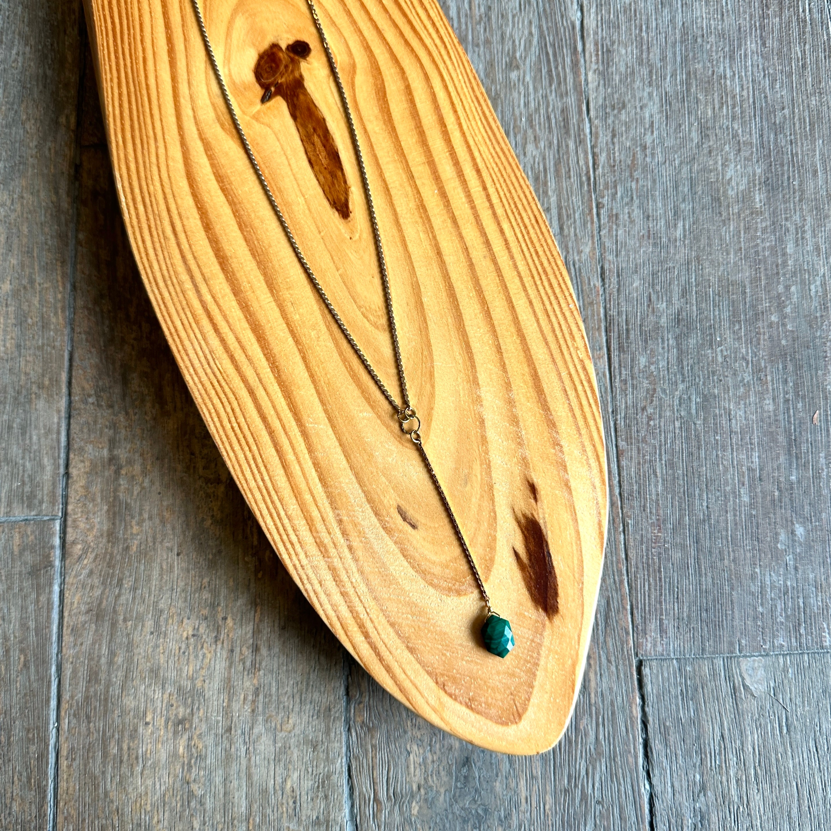 Hailey Gerrits // Flint Necklace Malachite