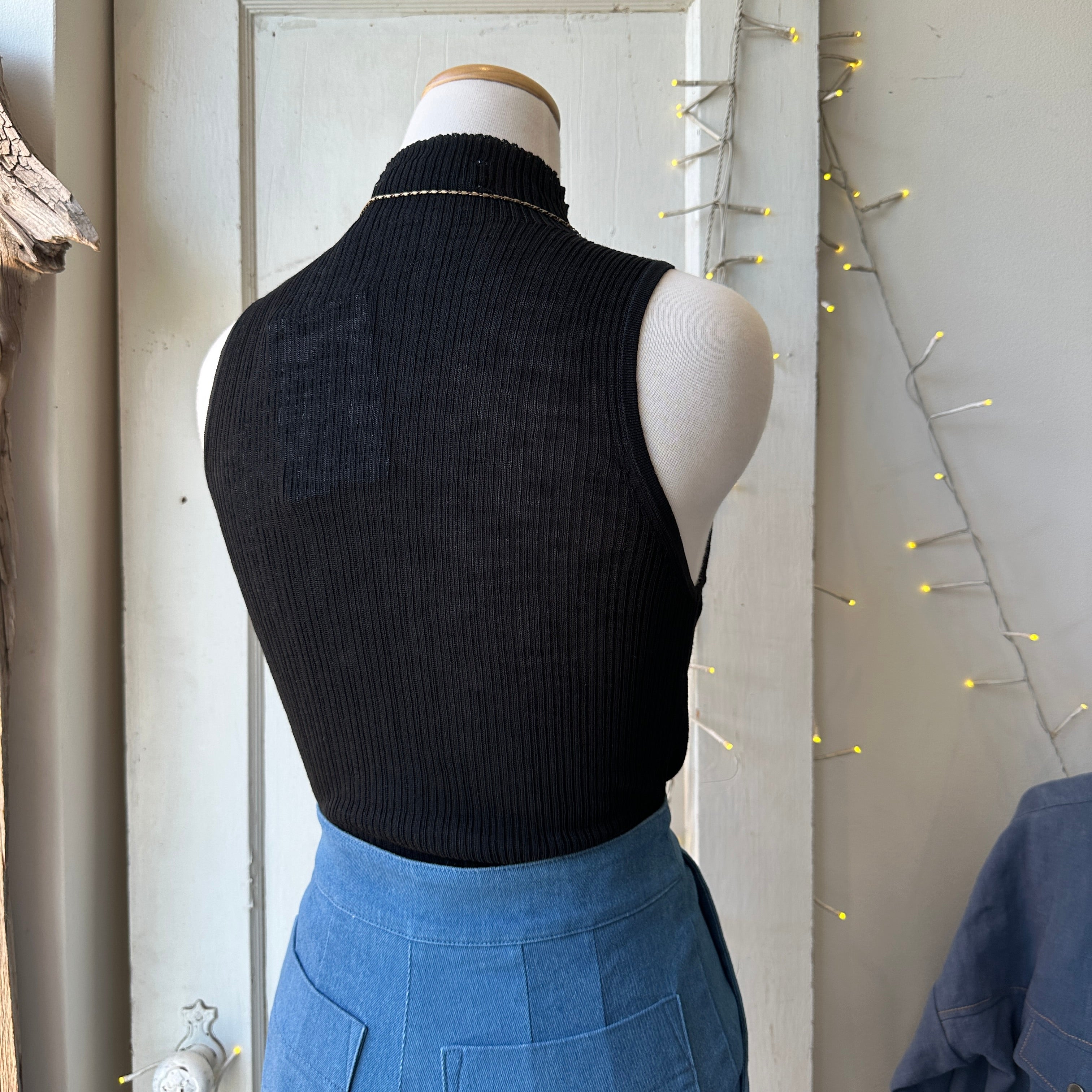 Minimum // Zita Knit Top Black