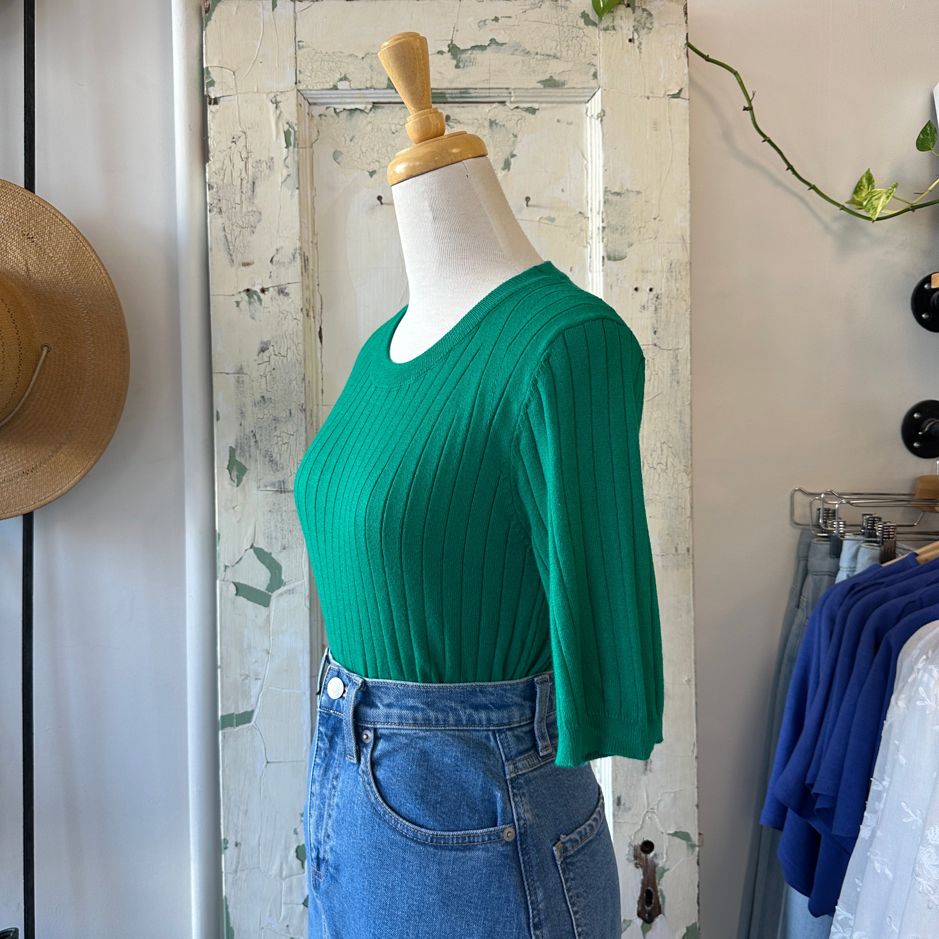 Pink Martini // Carolyn Top Green *LAST SIZE S*