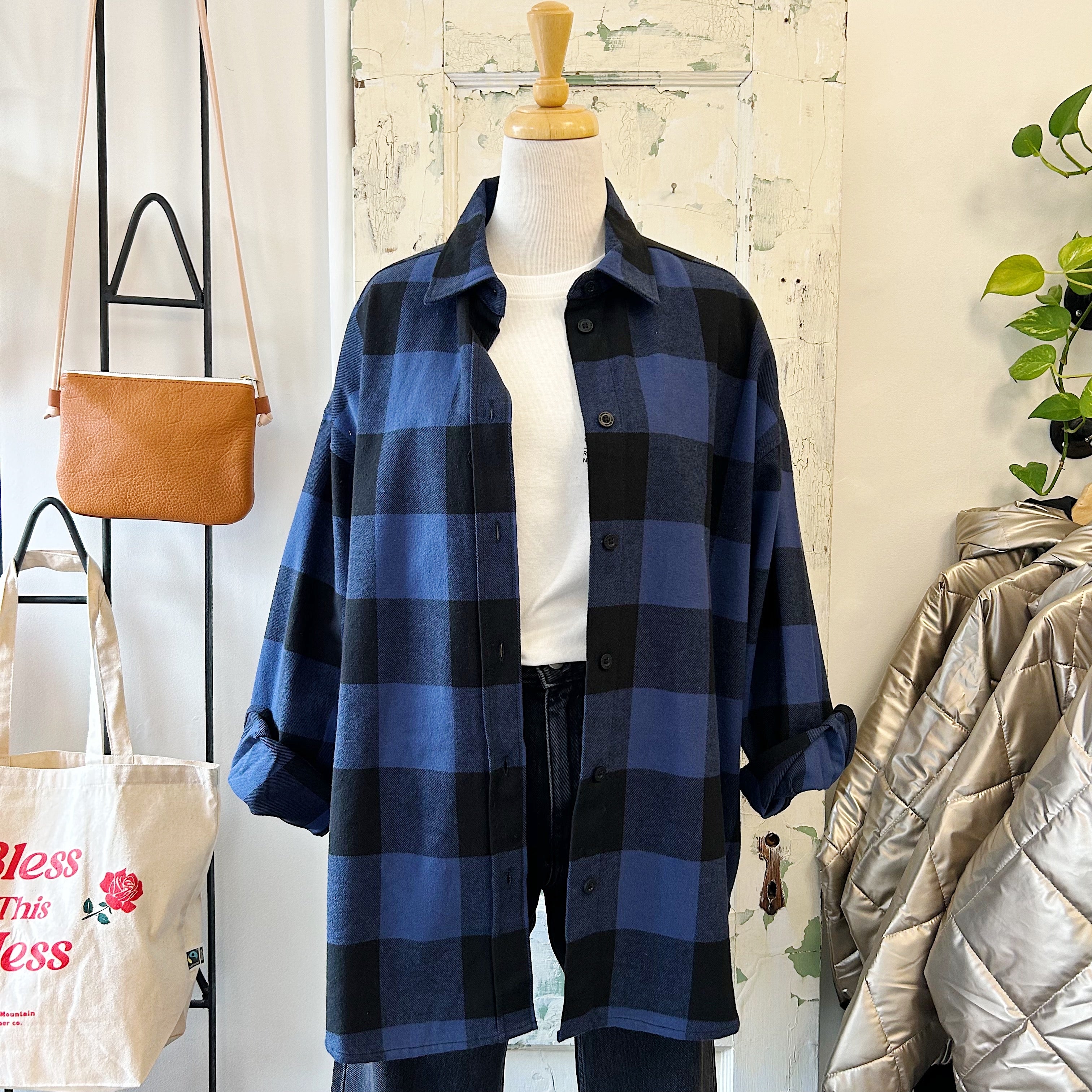 Dr. Denim // Molly Shirt Blue Check