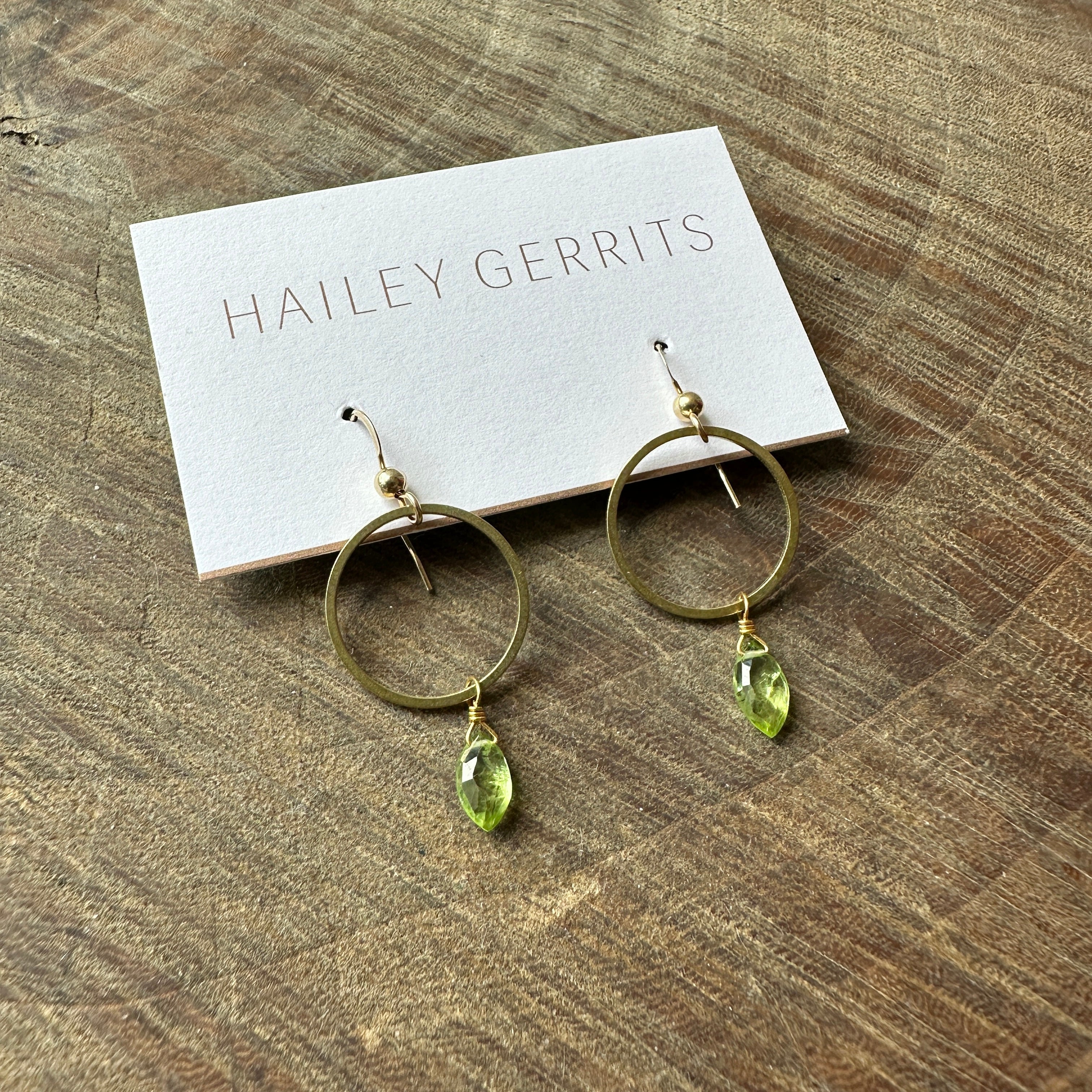 Hailey Gerrits // Rhea Earrings Peridot