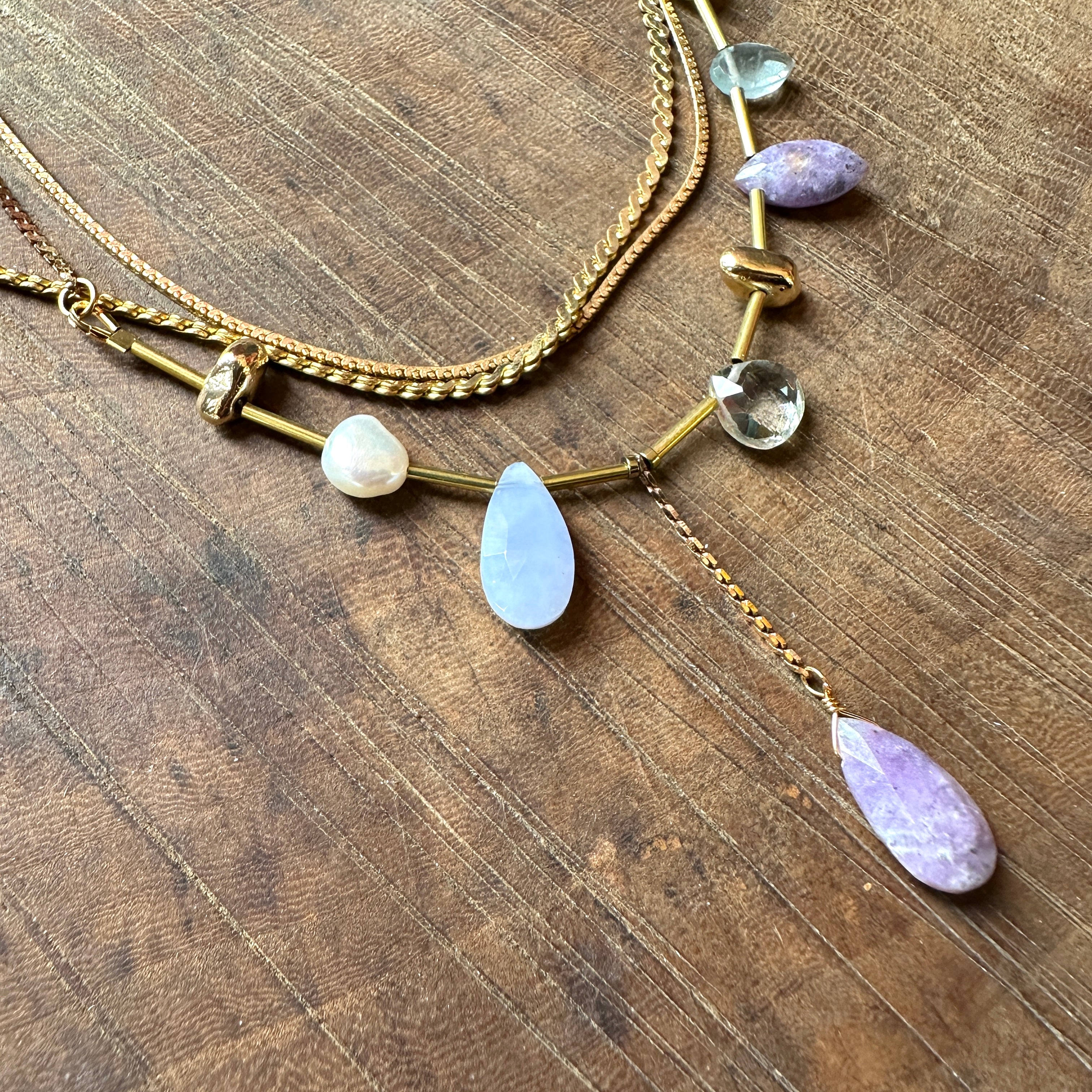Hailey Gerrits // Eislyn Necklace Lepidolite
