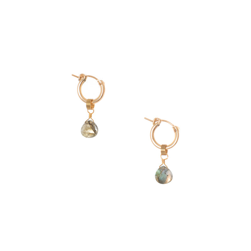 Hailey Gerrits // Drake Earrings Small Labradorite