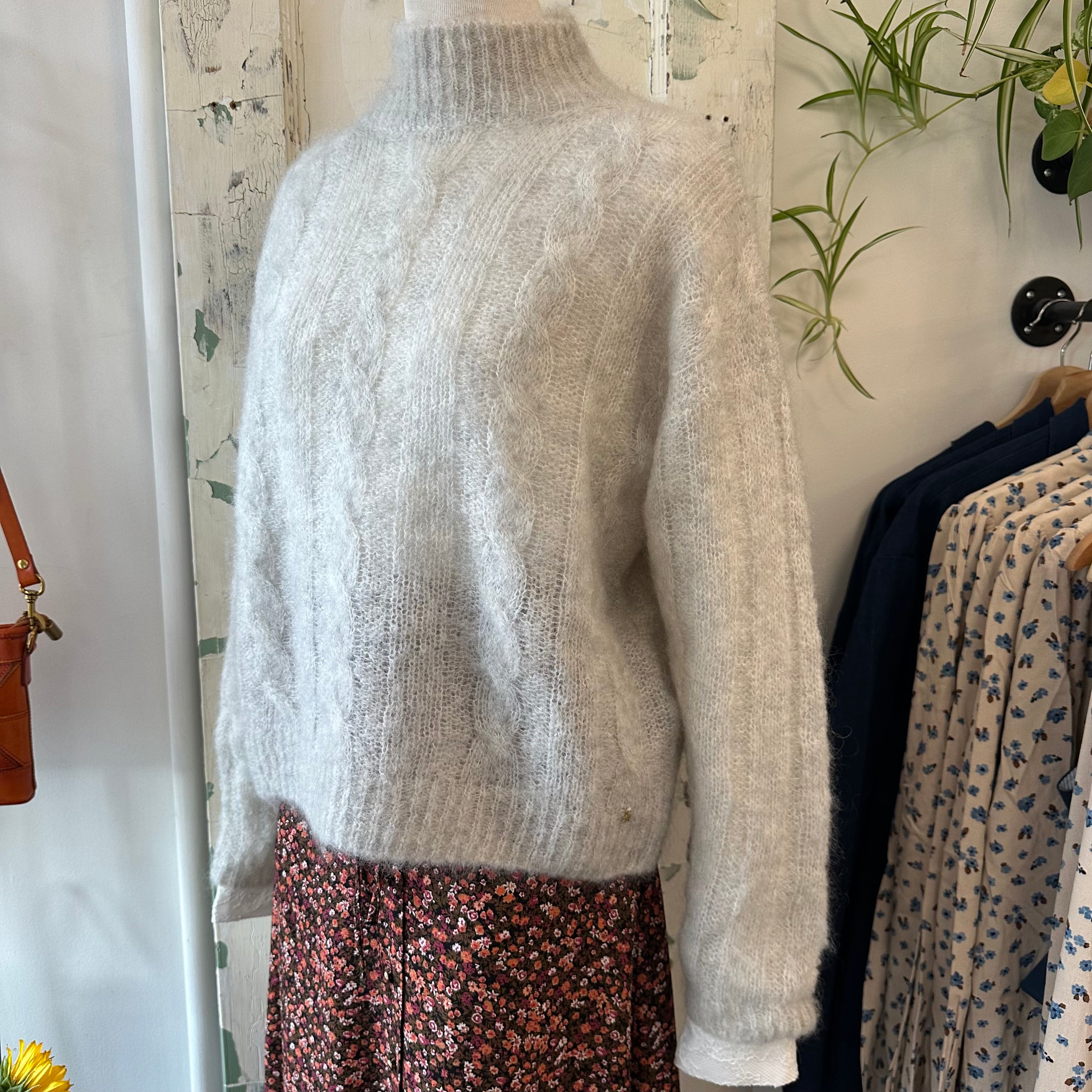 Des Petits Hauts // Alonzo Fluffy Cable Mock Neck