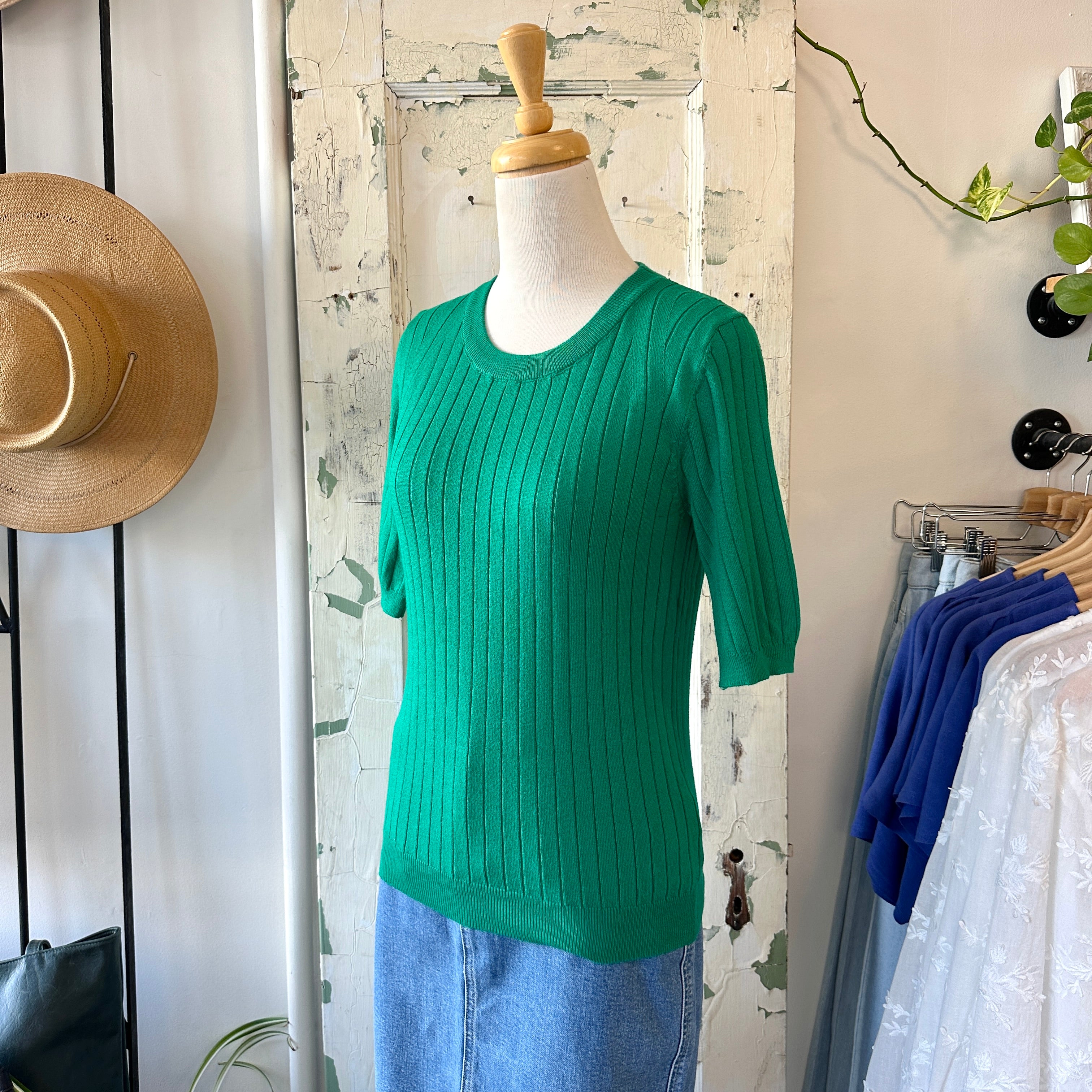Pink Martini // Carolyn Top Green *LAST SIZE S*