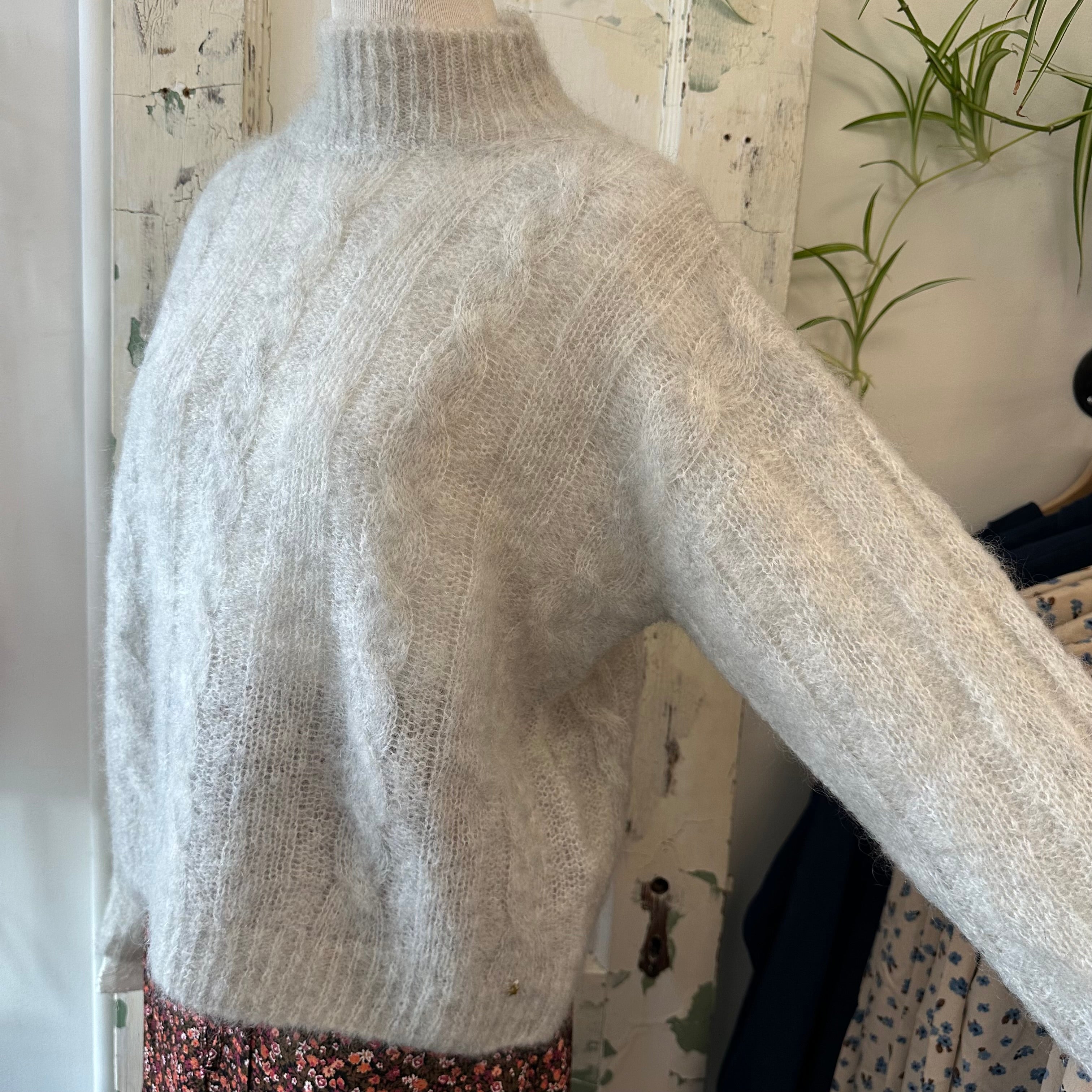 Des Petits Hauts // Alonzo Fluffy Cable Mock Neck