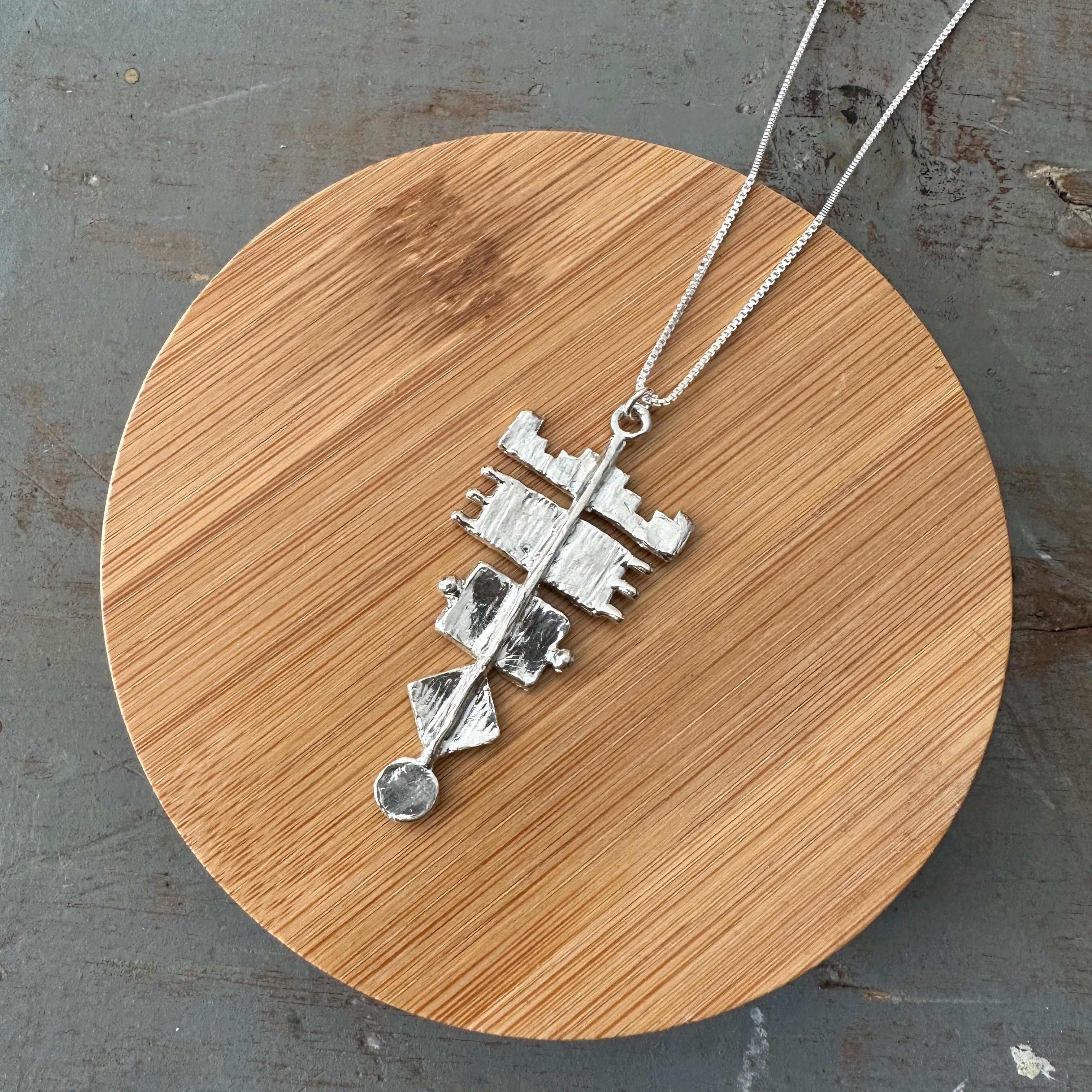 Hawkly // Pyra Necklace Sterling Silver