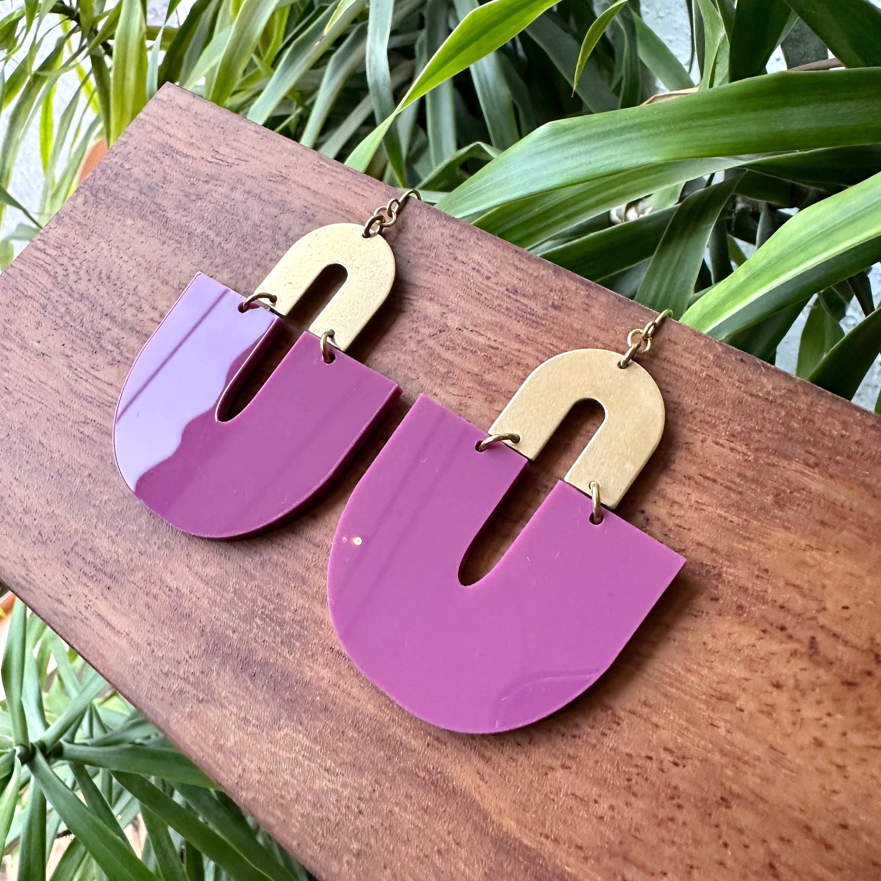 Darlings of Denmark // Vot Mauve Earrings Acrylic