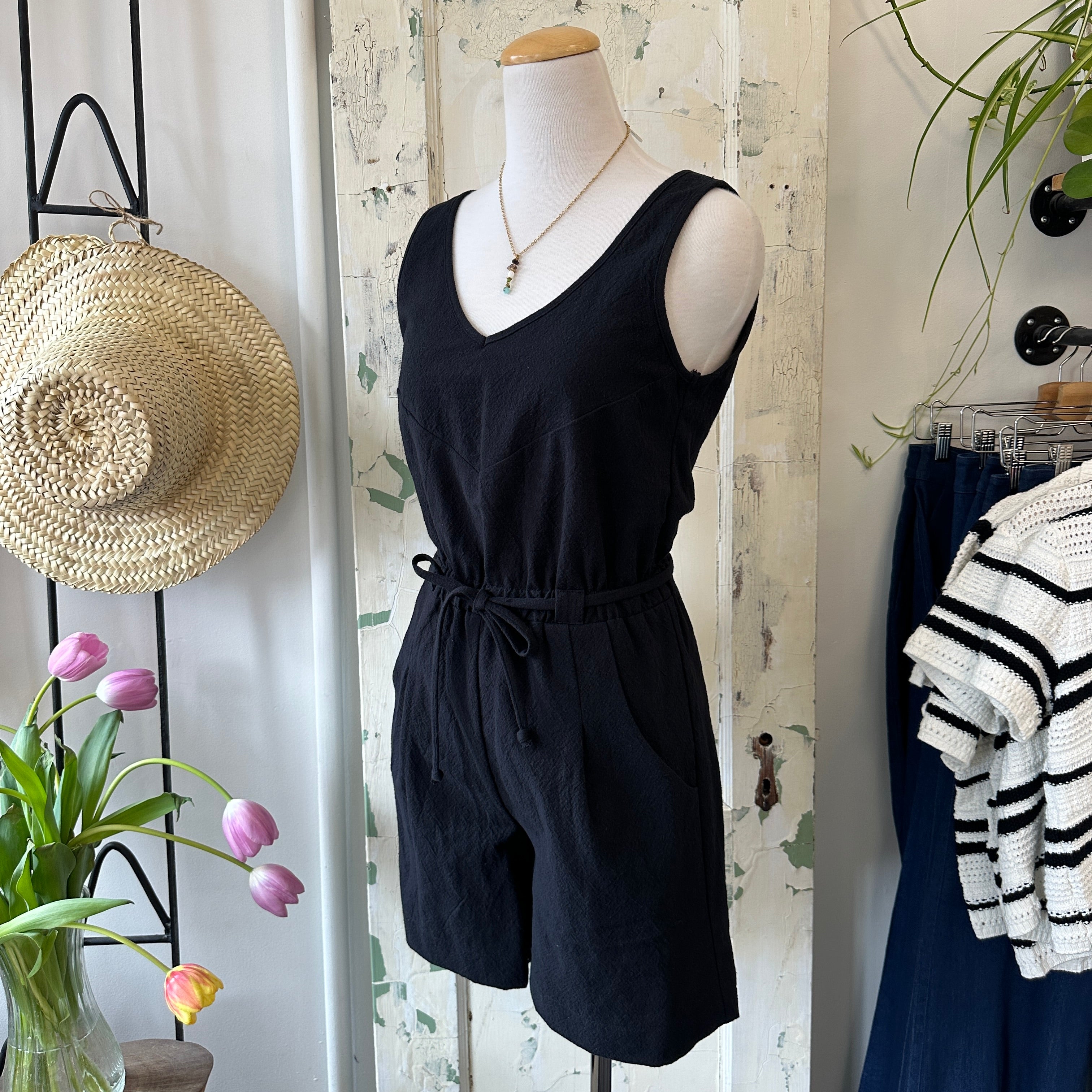 Cokluch // Shamsa Playsuit Black