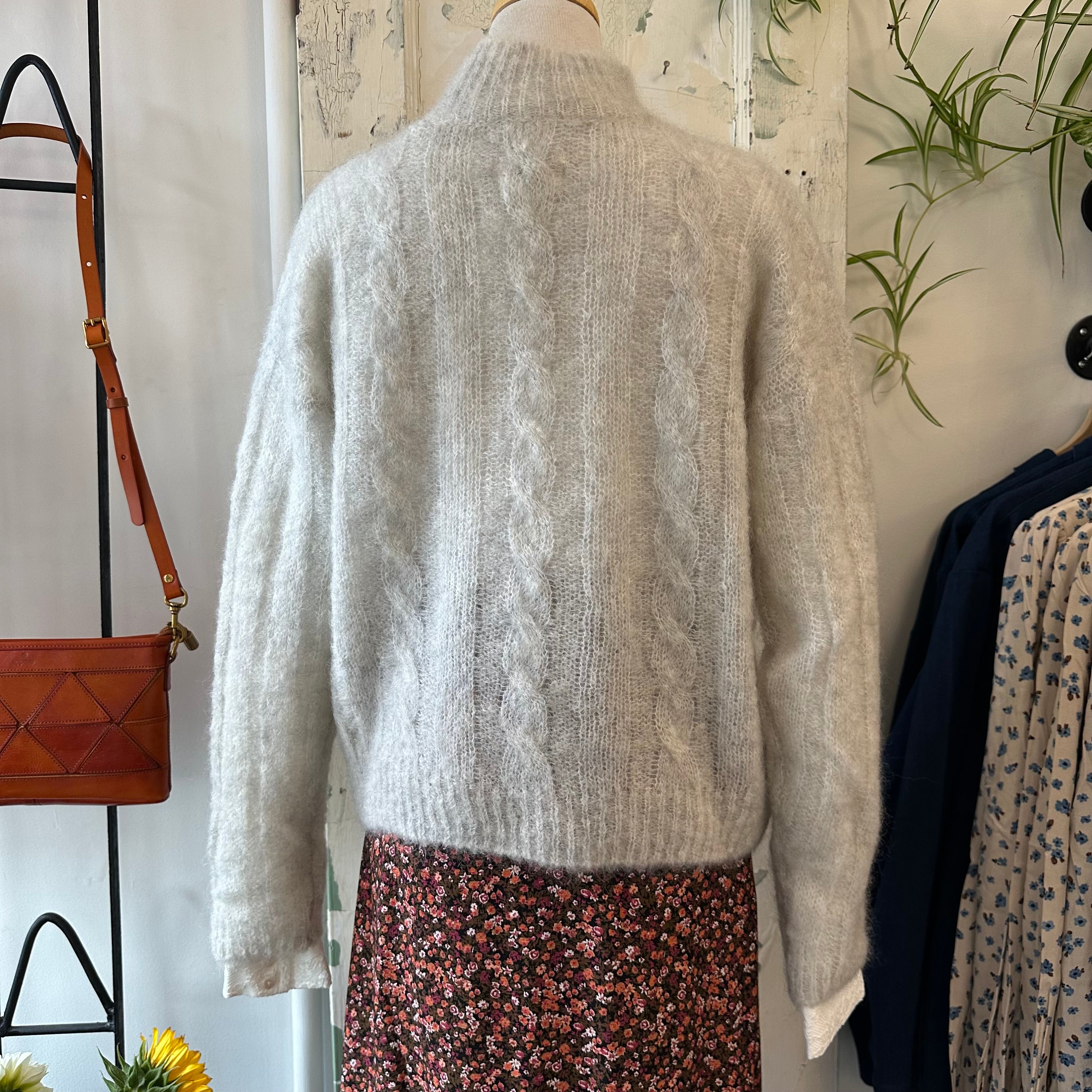 Des Petits Hauts // Alonzo Fluffy Cable Mock Neck
