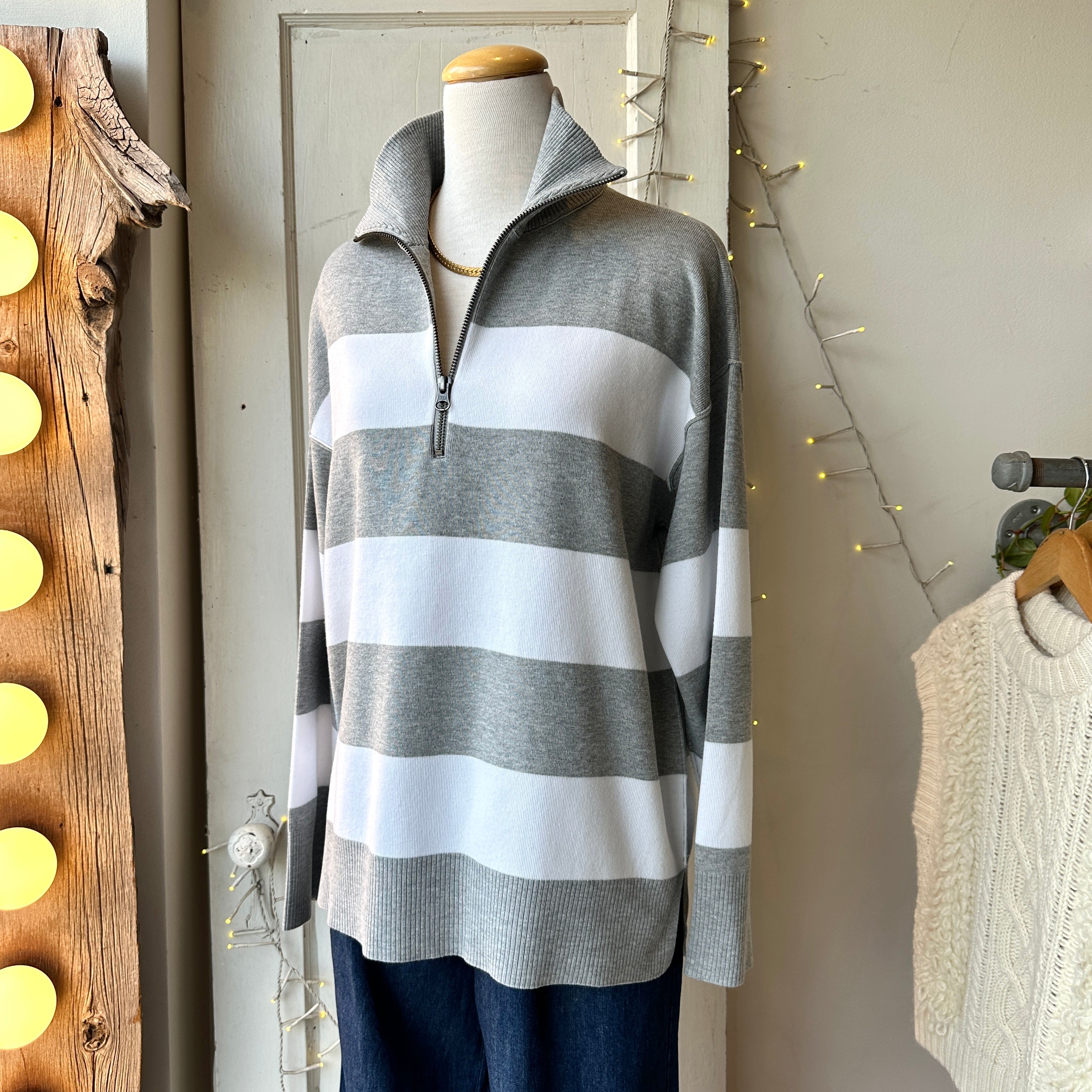 Gentle Fawn // Idris Striped Sweater Ash