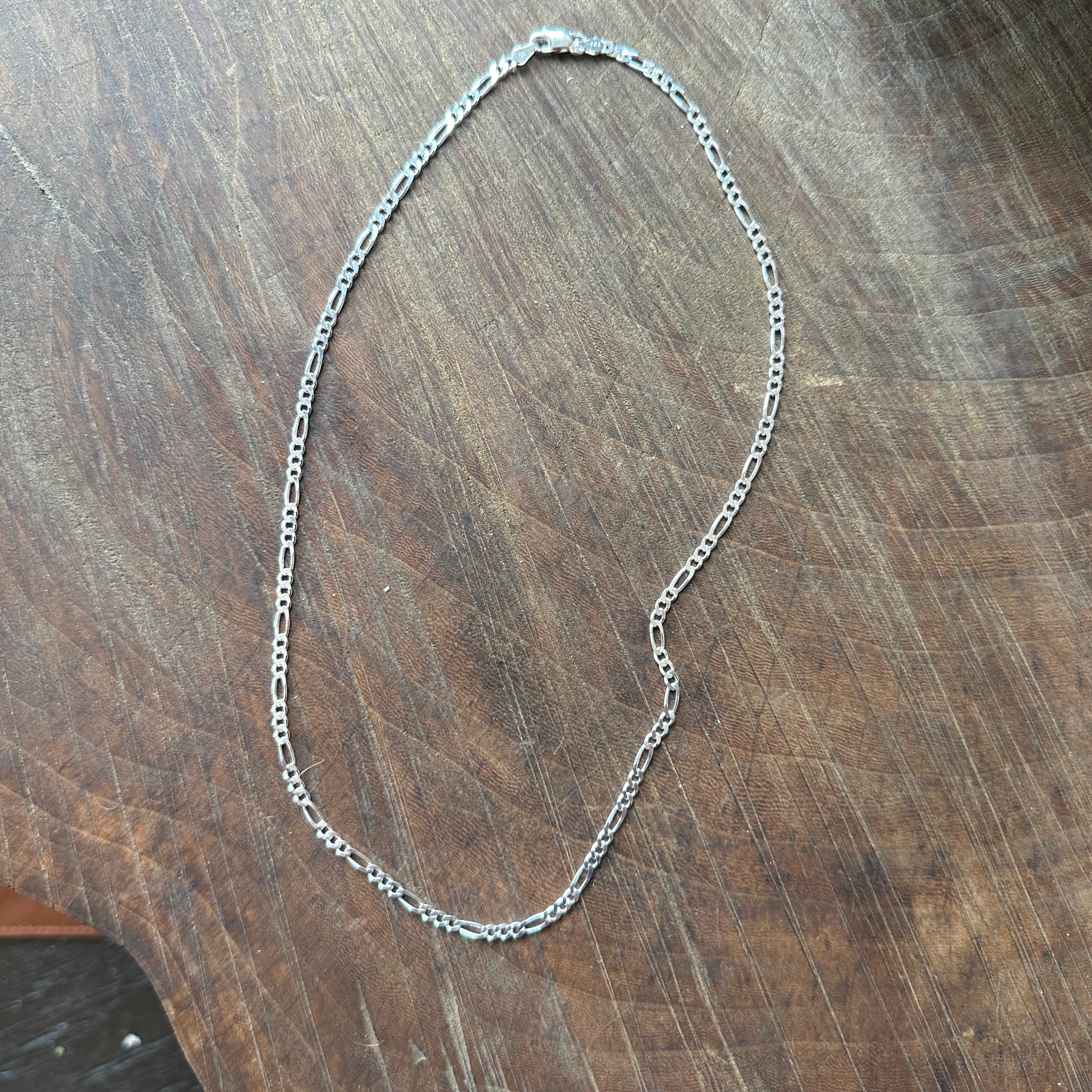Bamiyan // Sterling Silver Figaro 3mm Chain (Various Lengths)