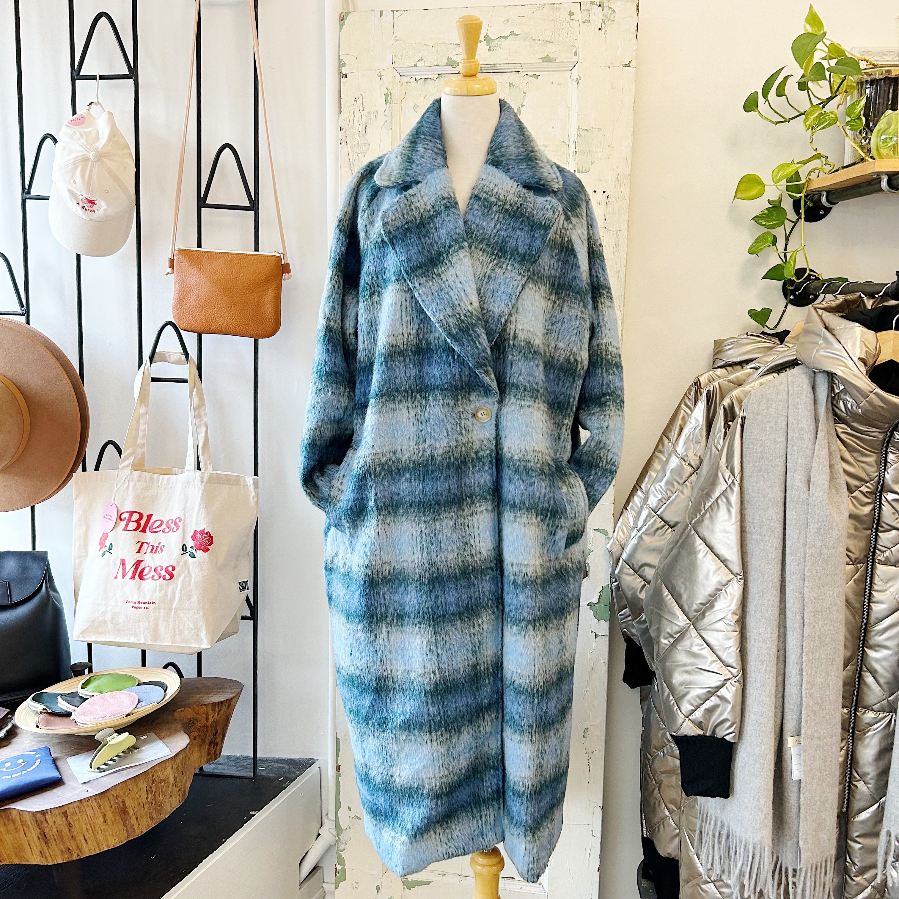 Redsky // Maxi Plaid Coat
