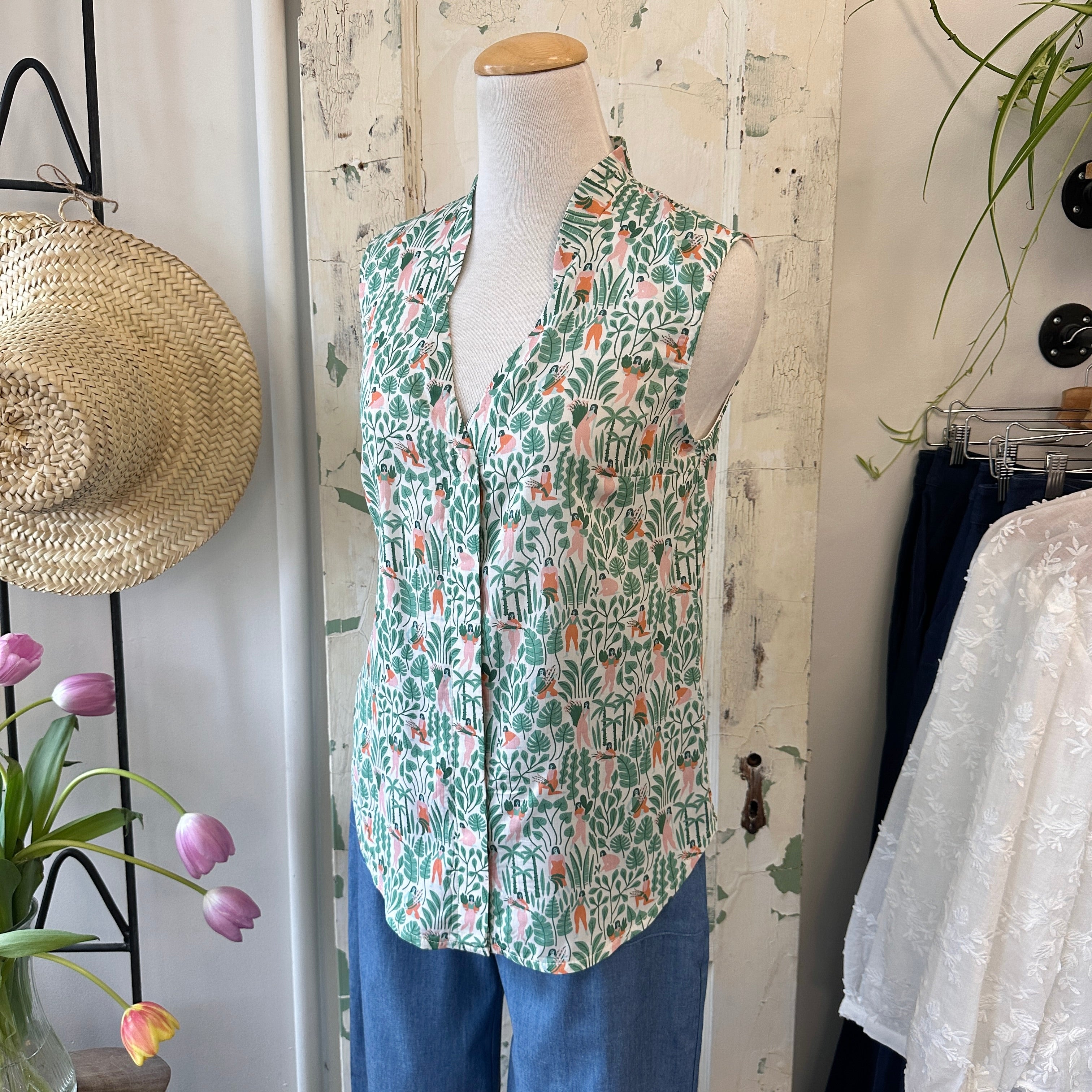 Meemoza // Isla Blouse Botanical Babes