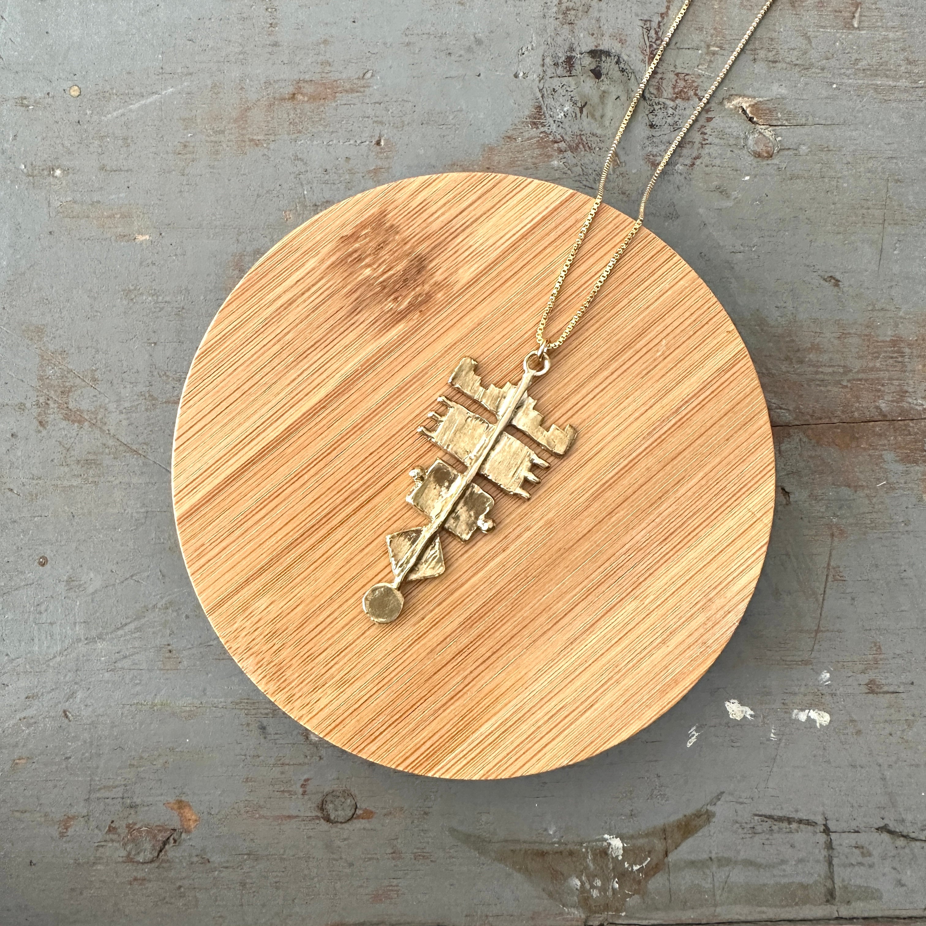 Hawkly // Pyra Necklace Bronze