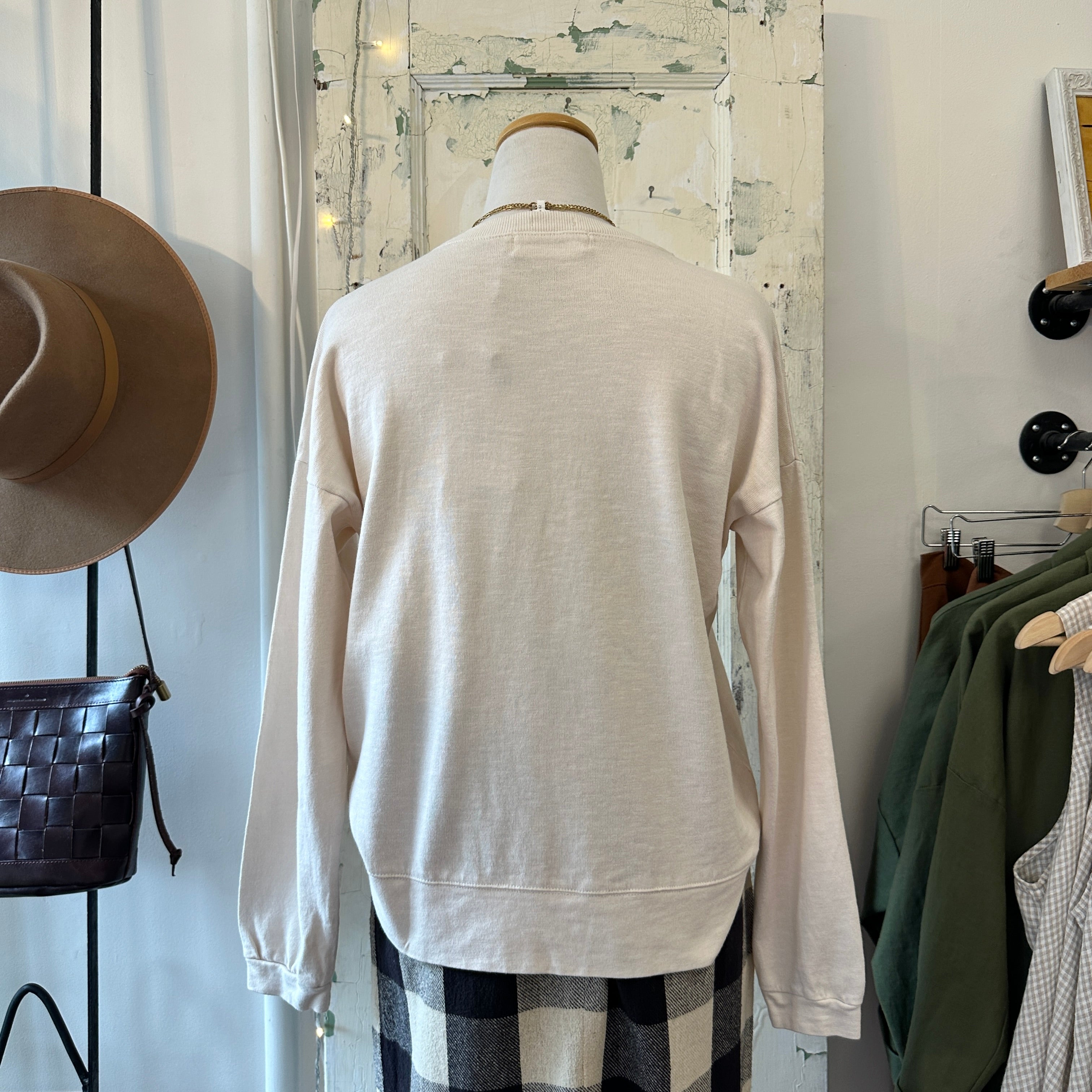 Indi & Cold // Lara Ivory Cotton Pullover