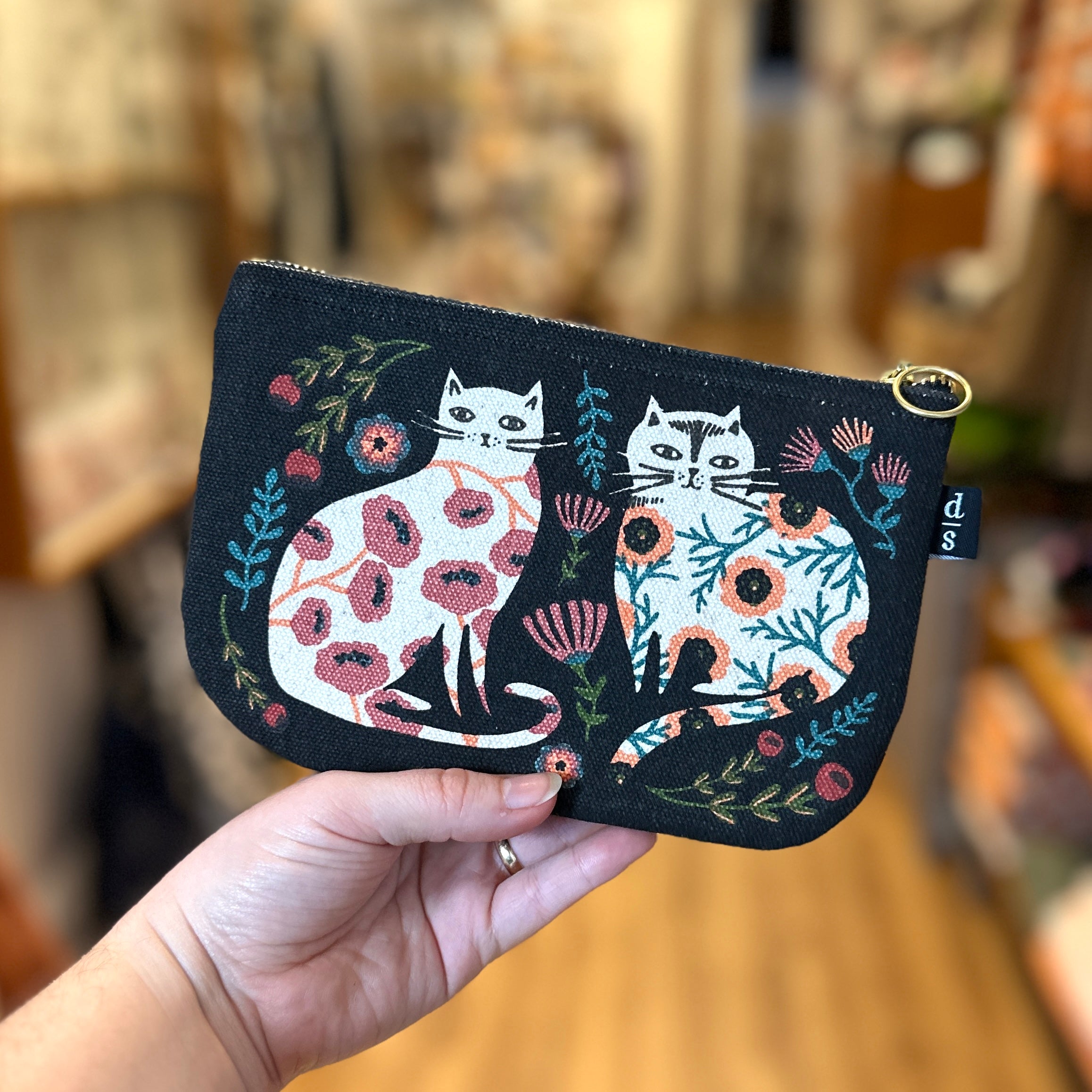 Danica // Cat Bloom Pouch Small