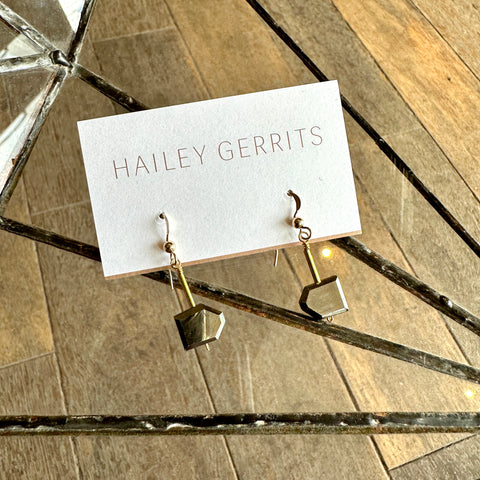 Hailey Gerrits // Enver Earrings Pyrite