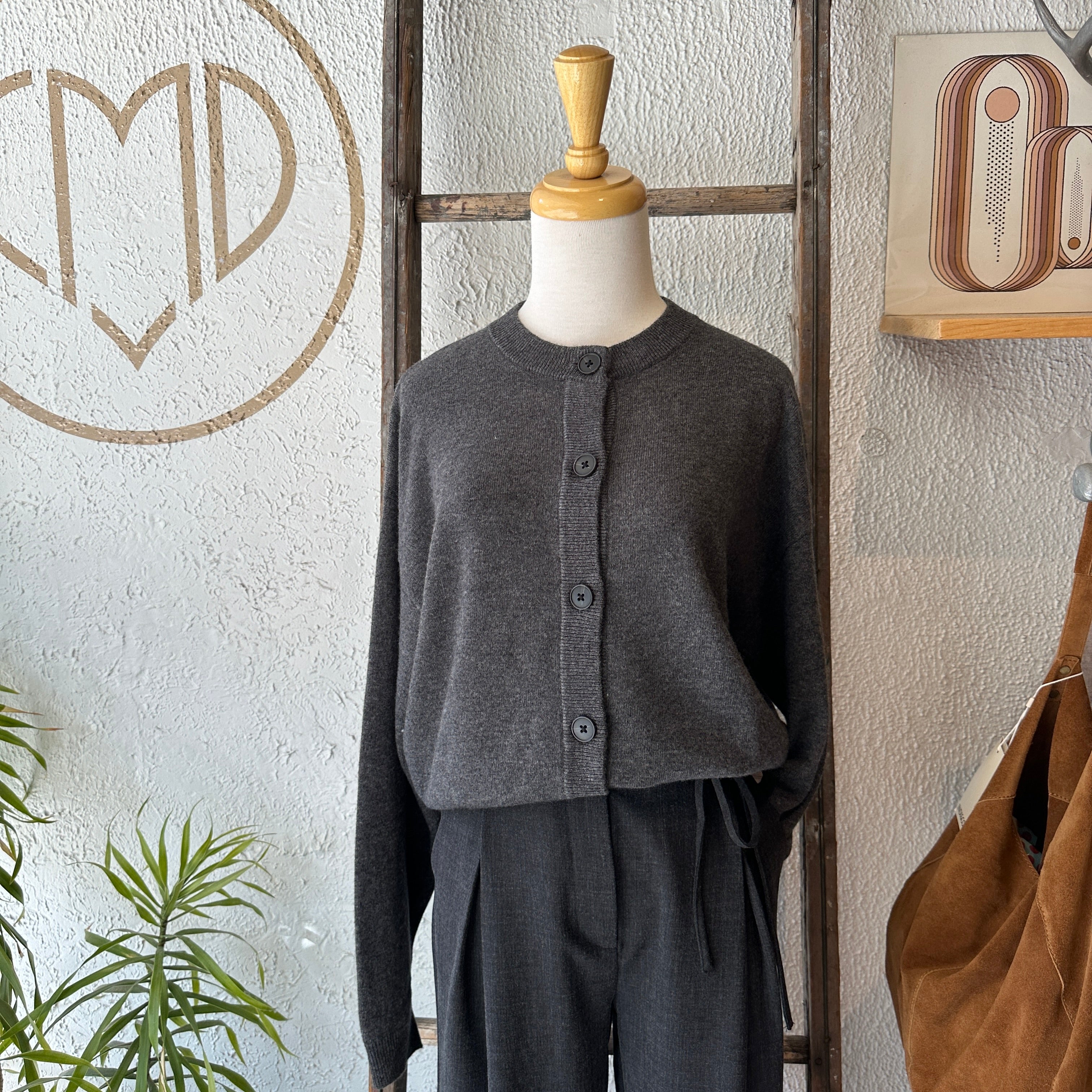 Minimum // Assiana Cardigan Grey Melange