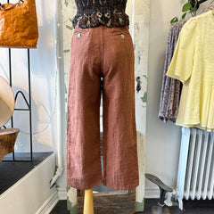 Indi & Cold // Terracotta Linen Pant