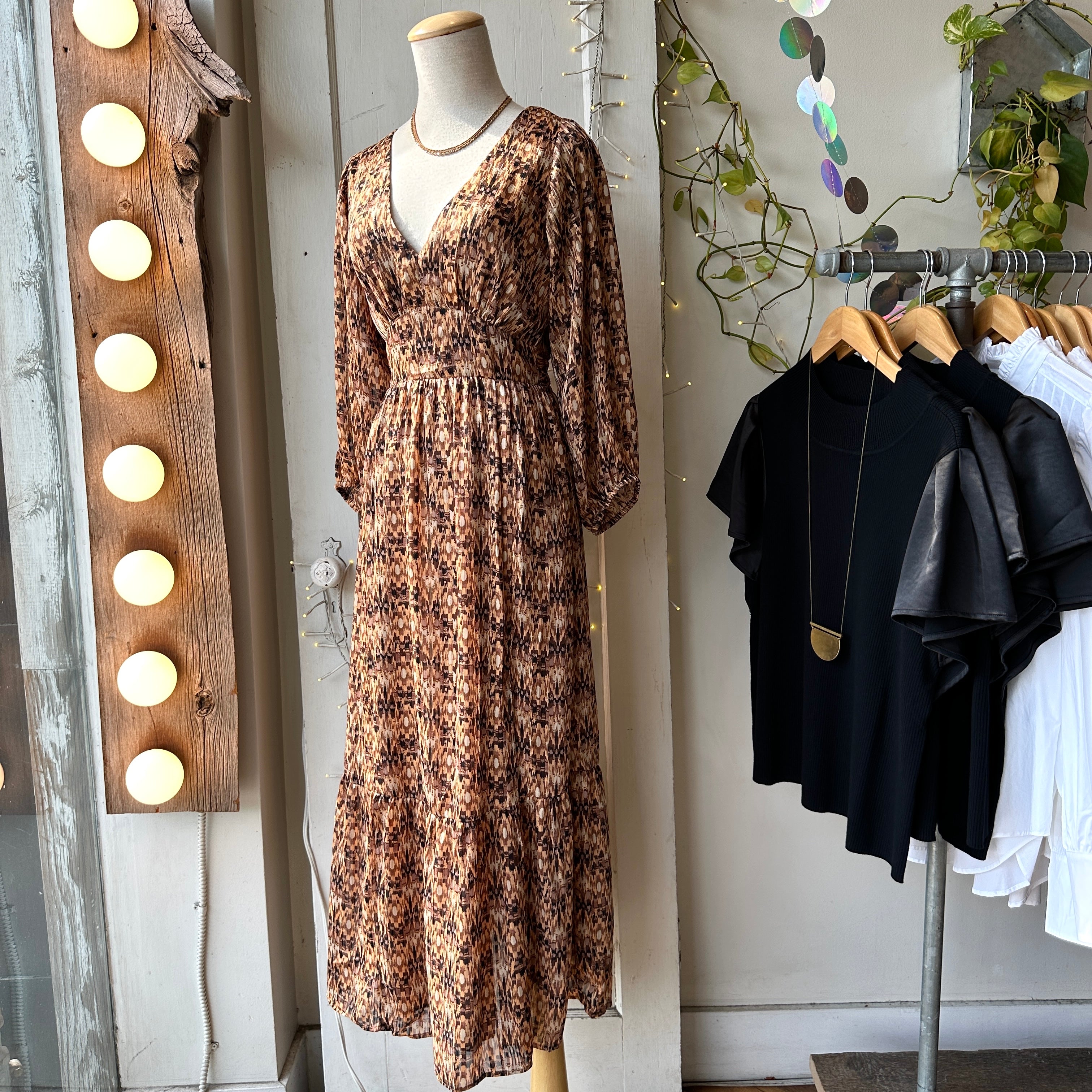 Gentle Fawn // Beatrice Dress Ochre Glimmer