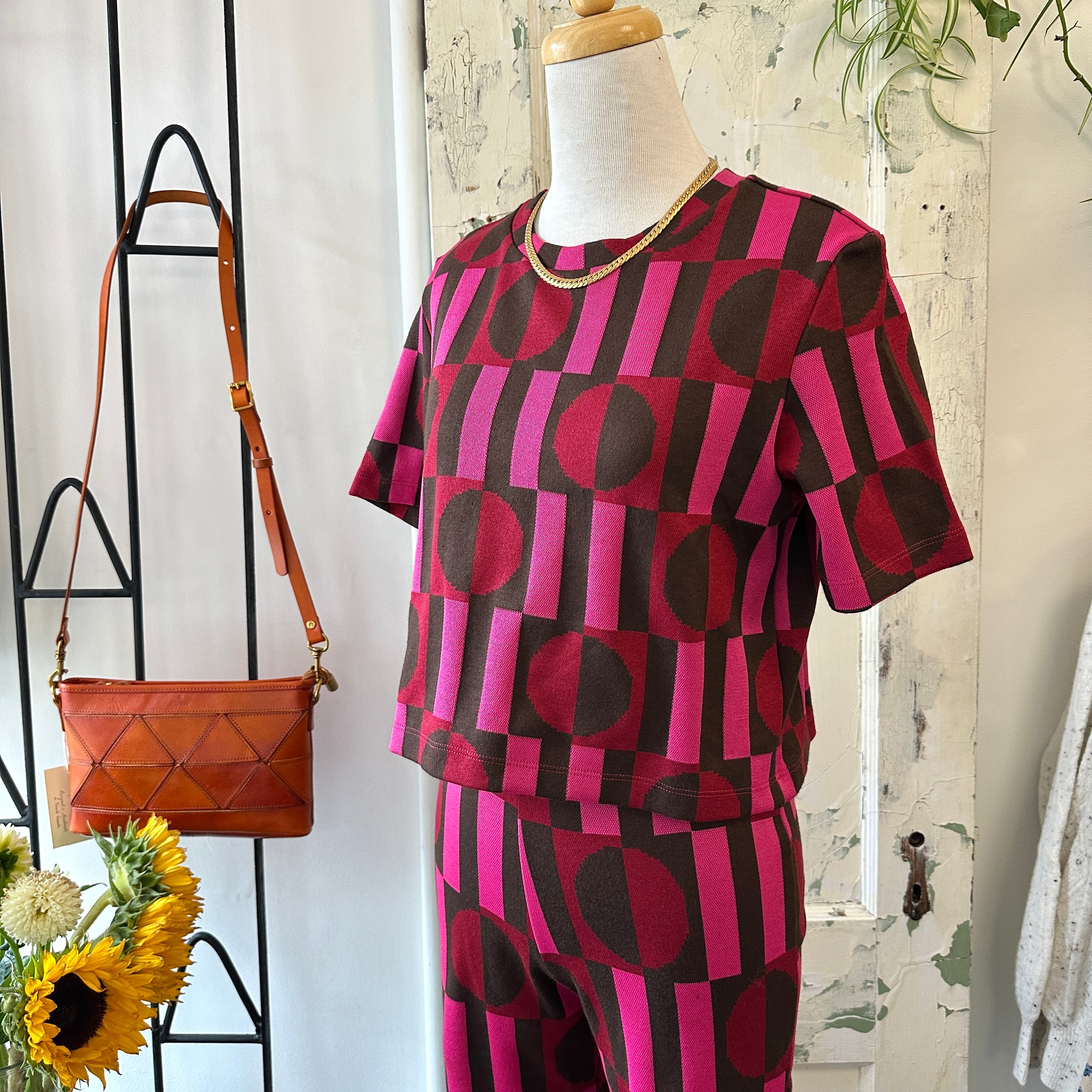 Marigold // Joe Top Pink Geo