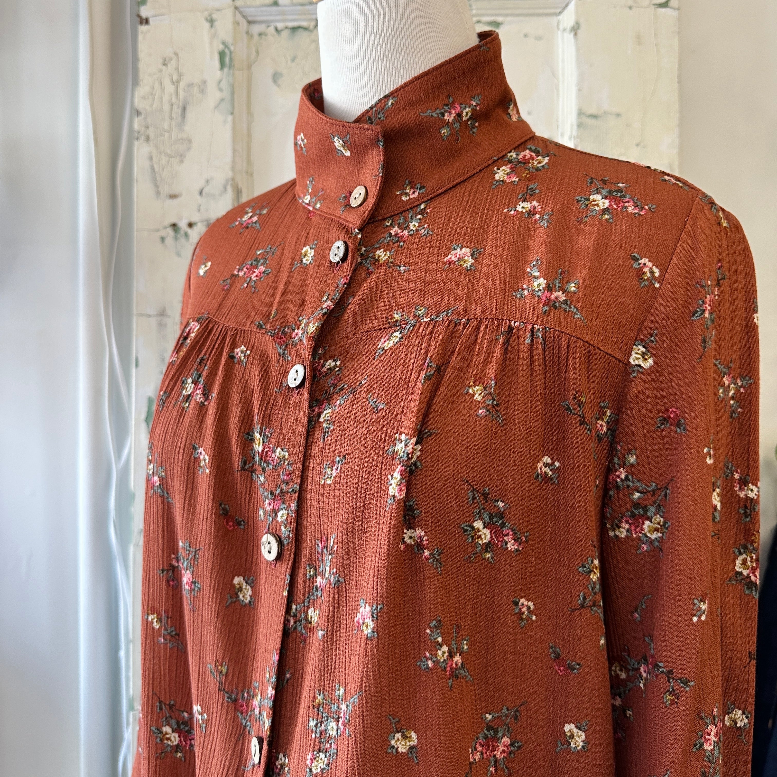 Dagg & Stacey // Sloane Button Up Cinnamon Floral