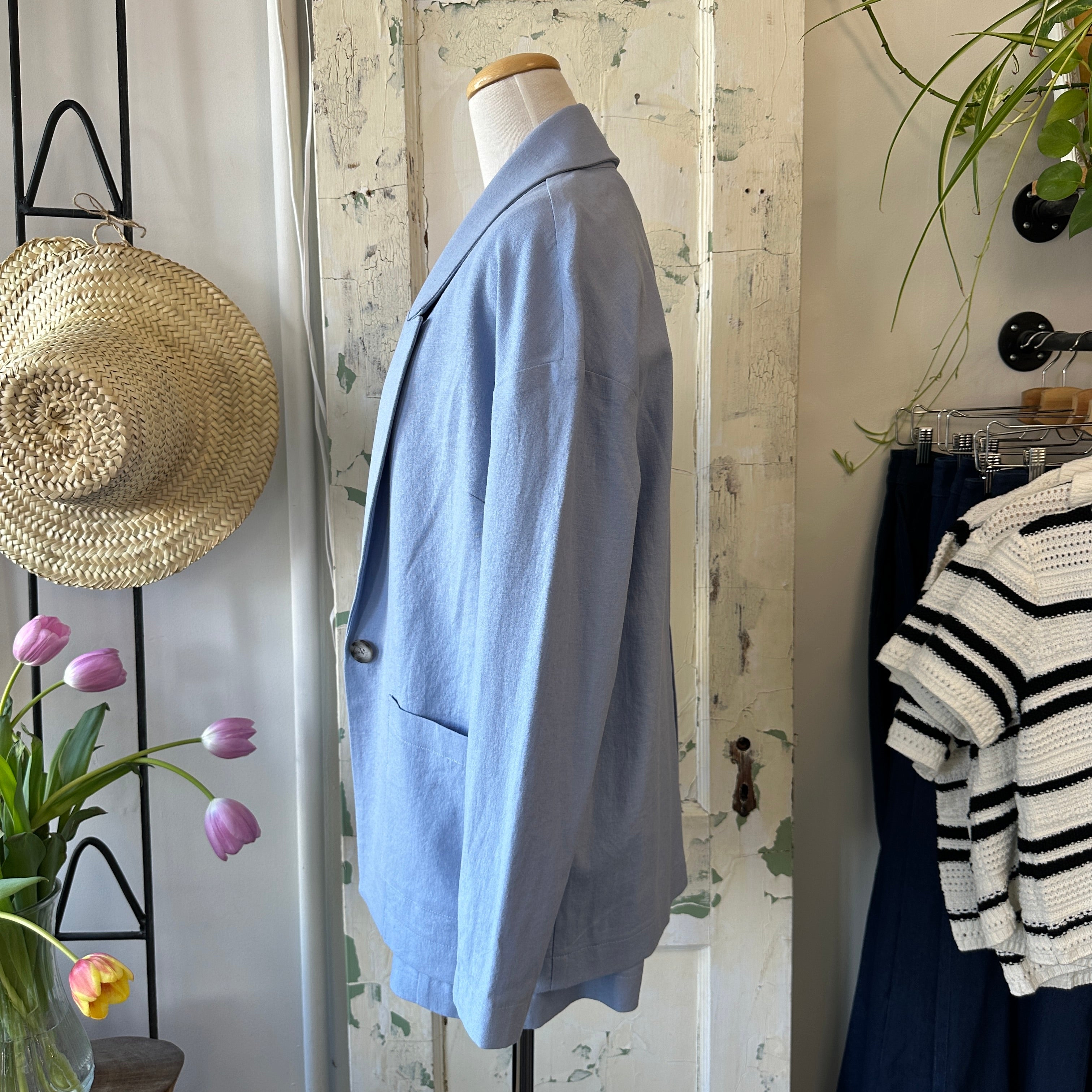 Dagg & Stacey // Hollis Blazer Ice Blue