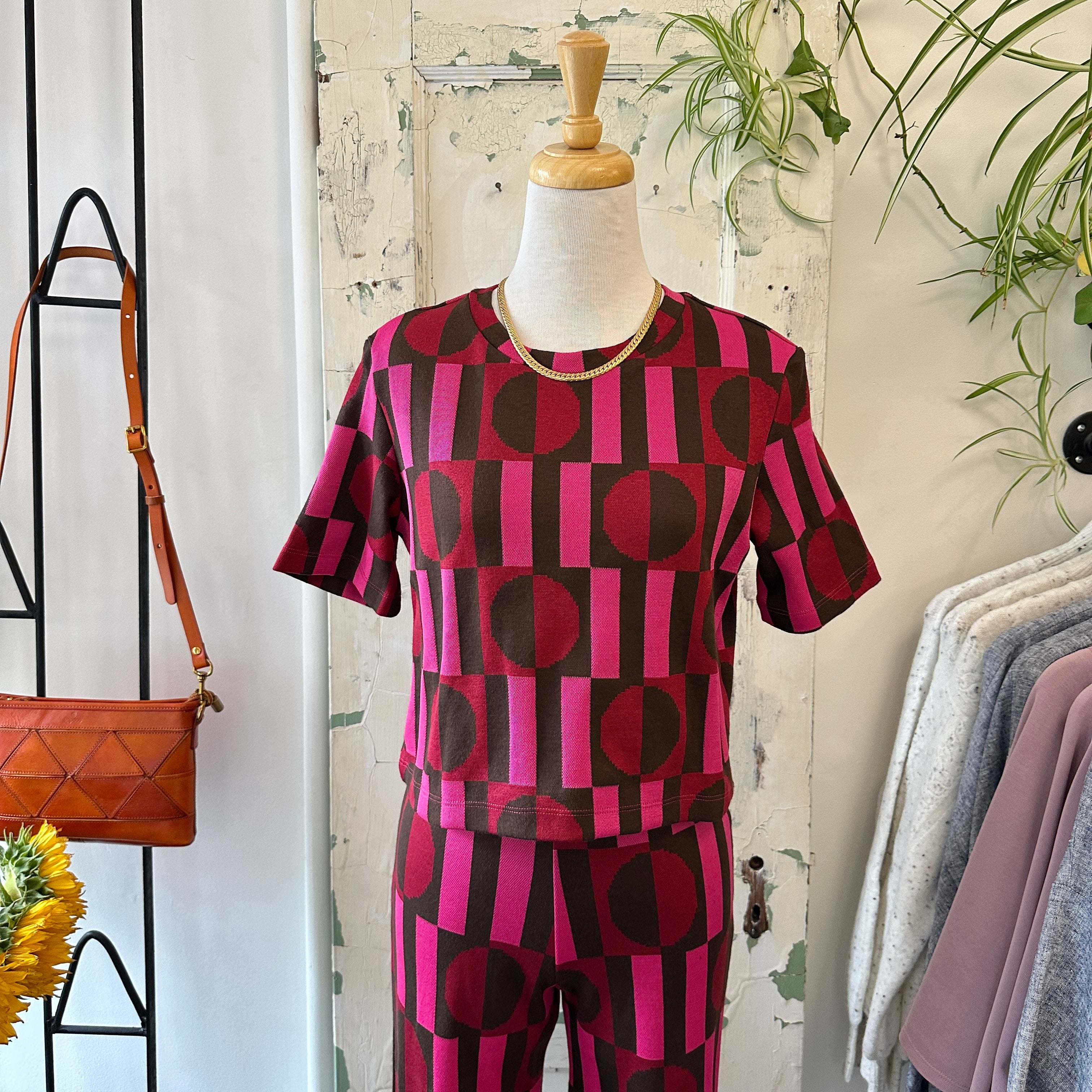 Marigold // Joe Top Pink Geo