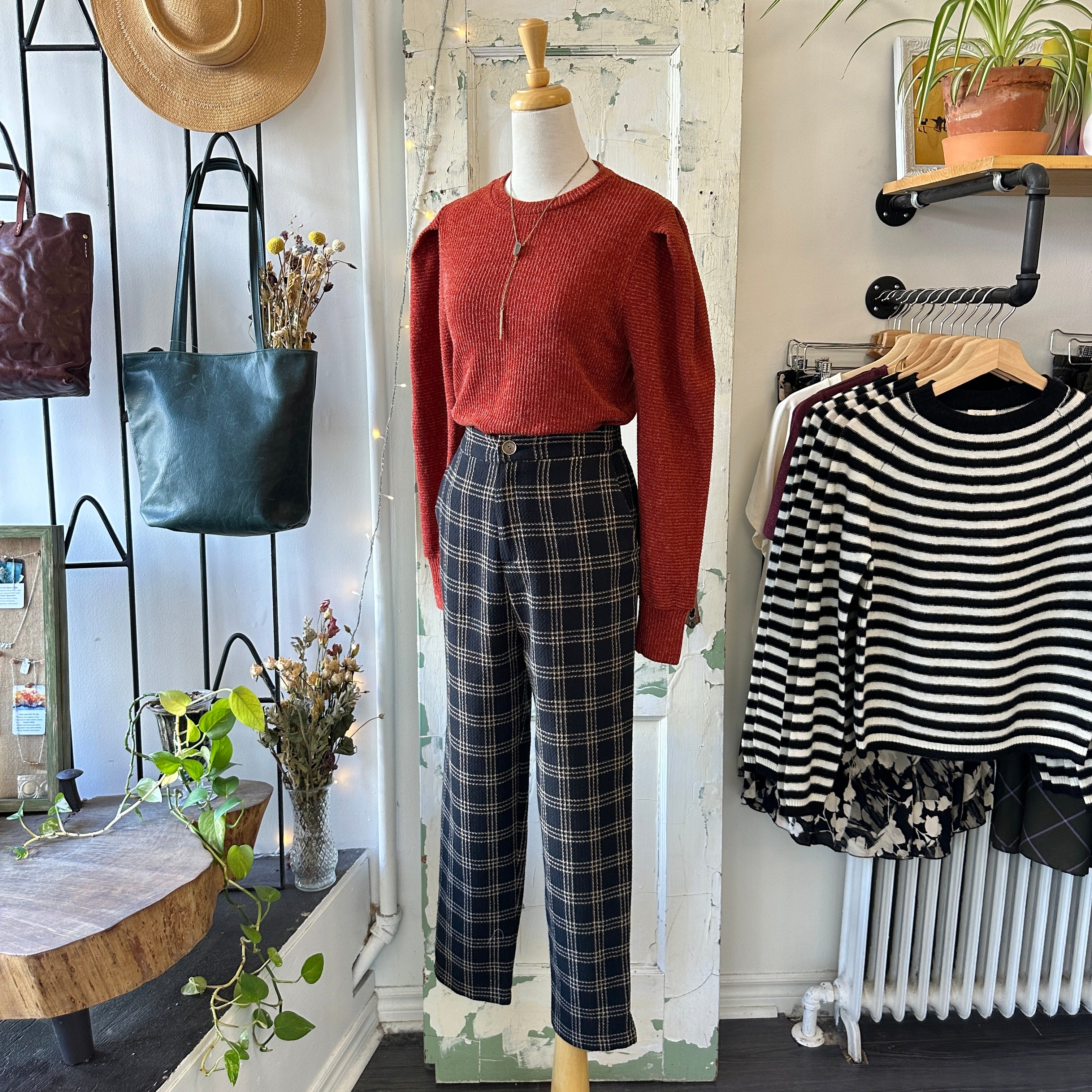 Dagg & Stacey // Heuston Pants Black Plaid