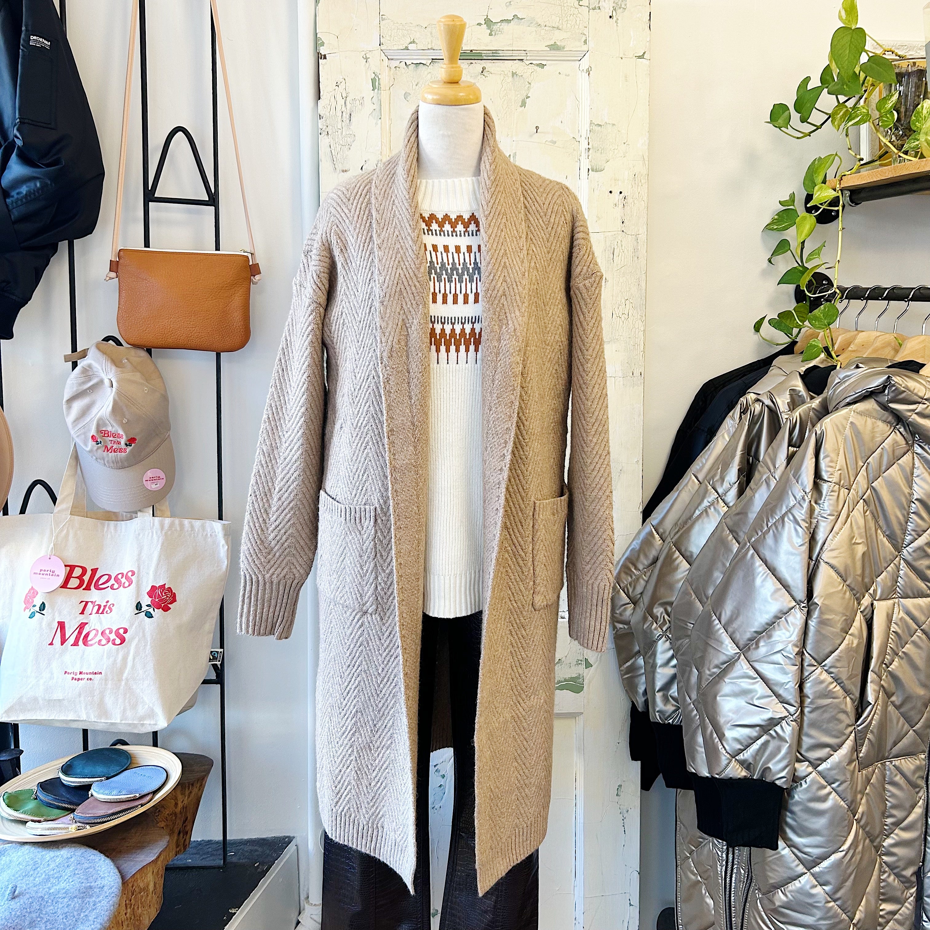 Pink Martini // Scarlett Cardi Taupe