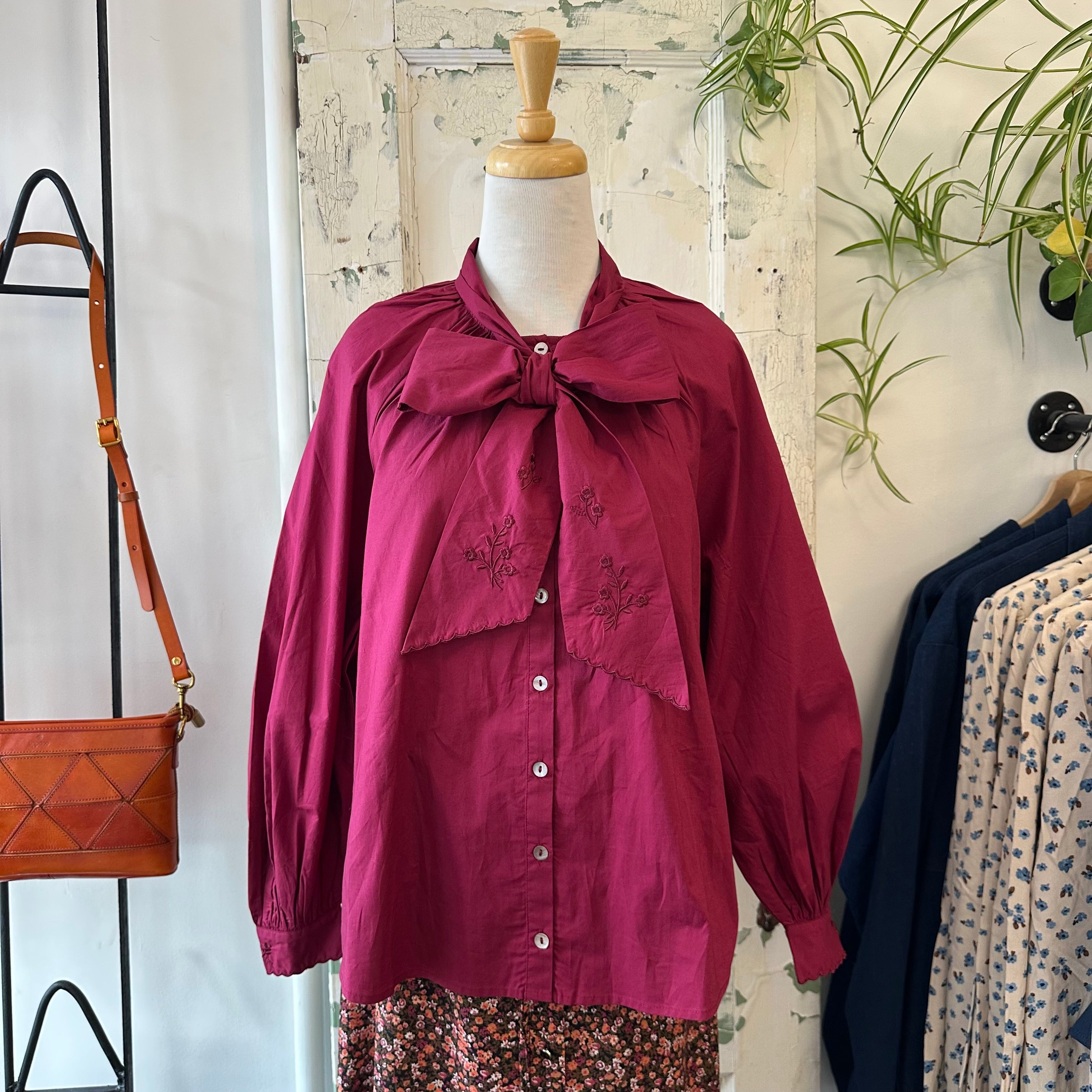 Des Petits Hauts // Trefele Cotton Bow Blouse