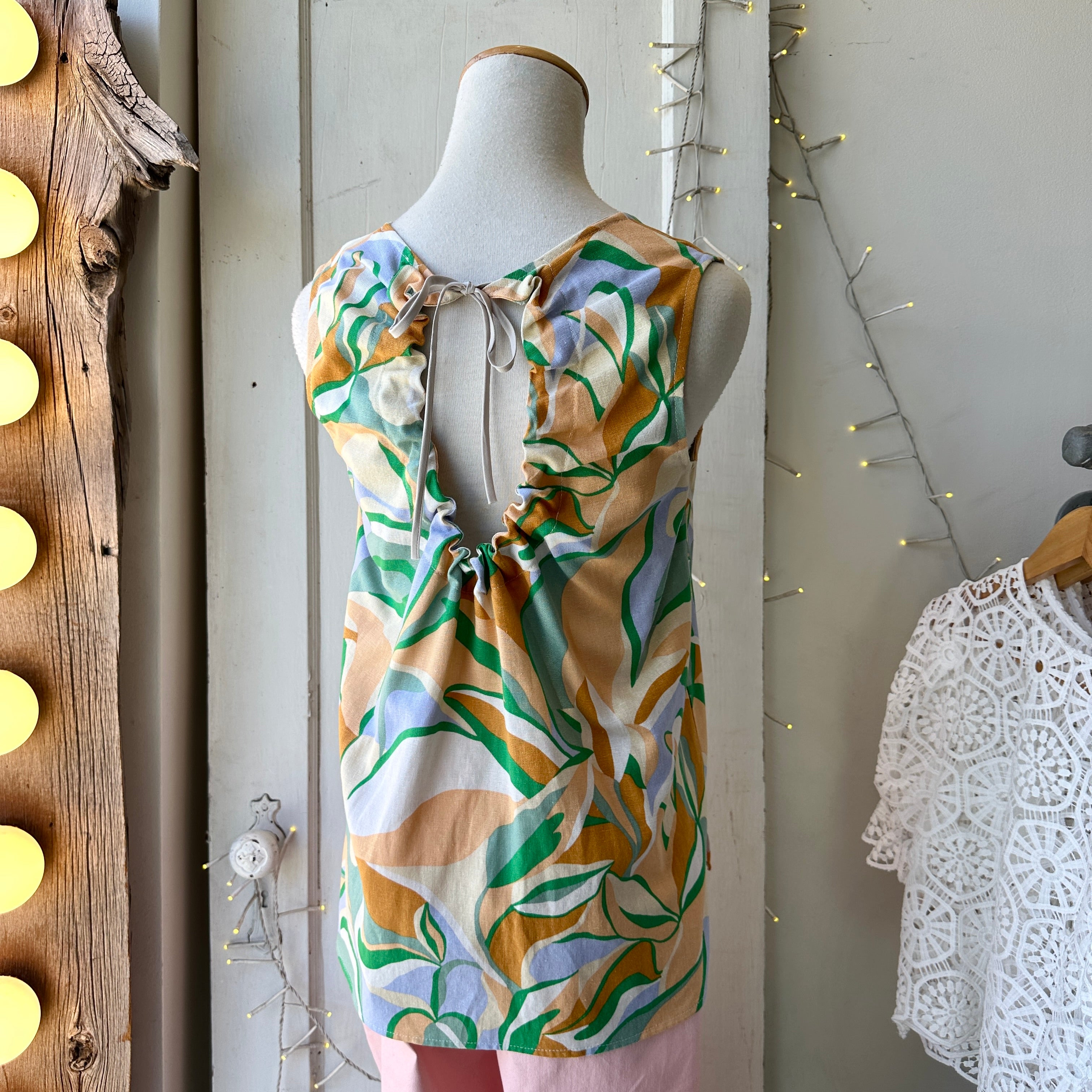 Marigold // Iris Top Green Waves