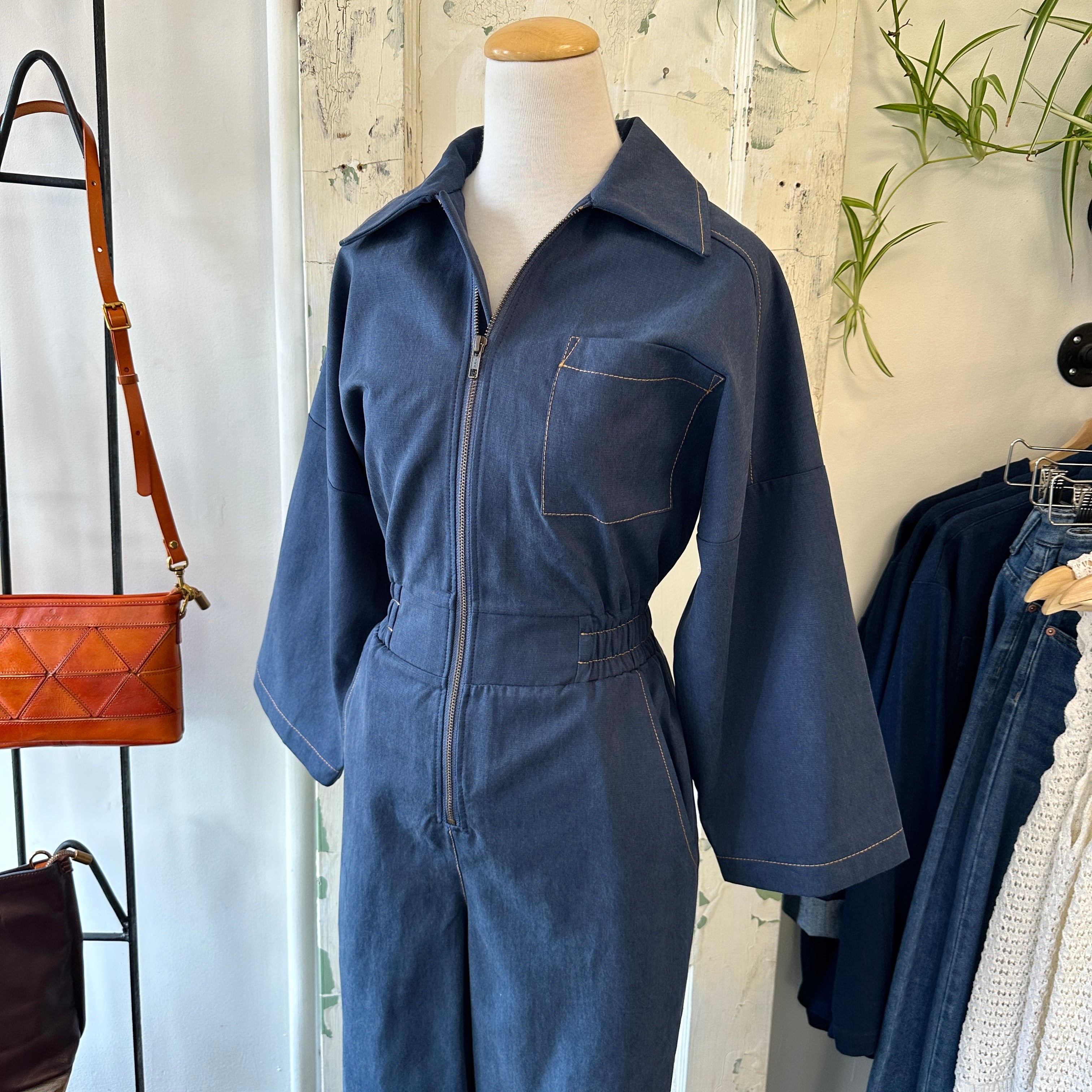 Melow // Lily Jumpsuit Steel