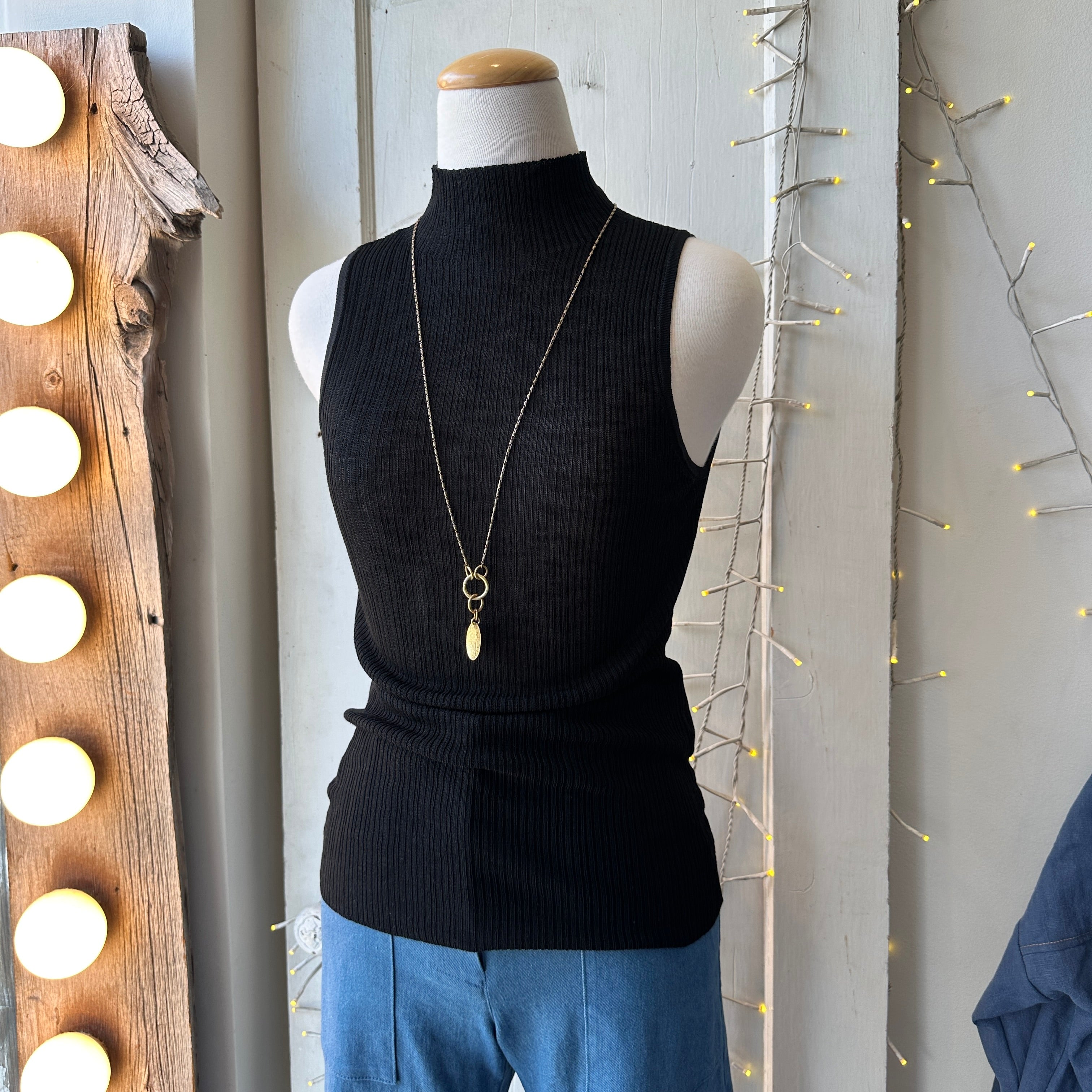 Minimum // Zita Knit Top Black