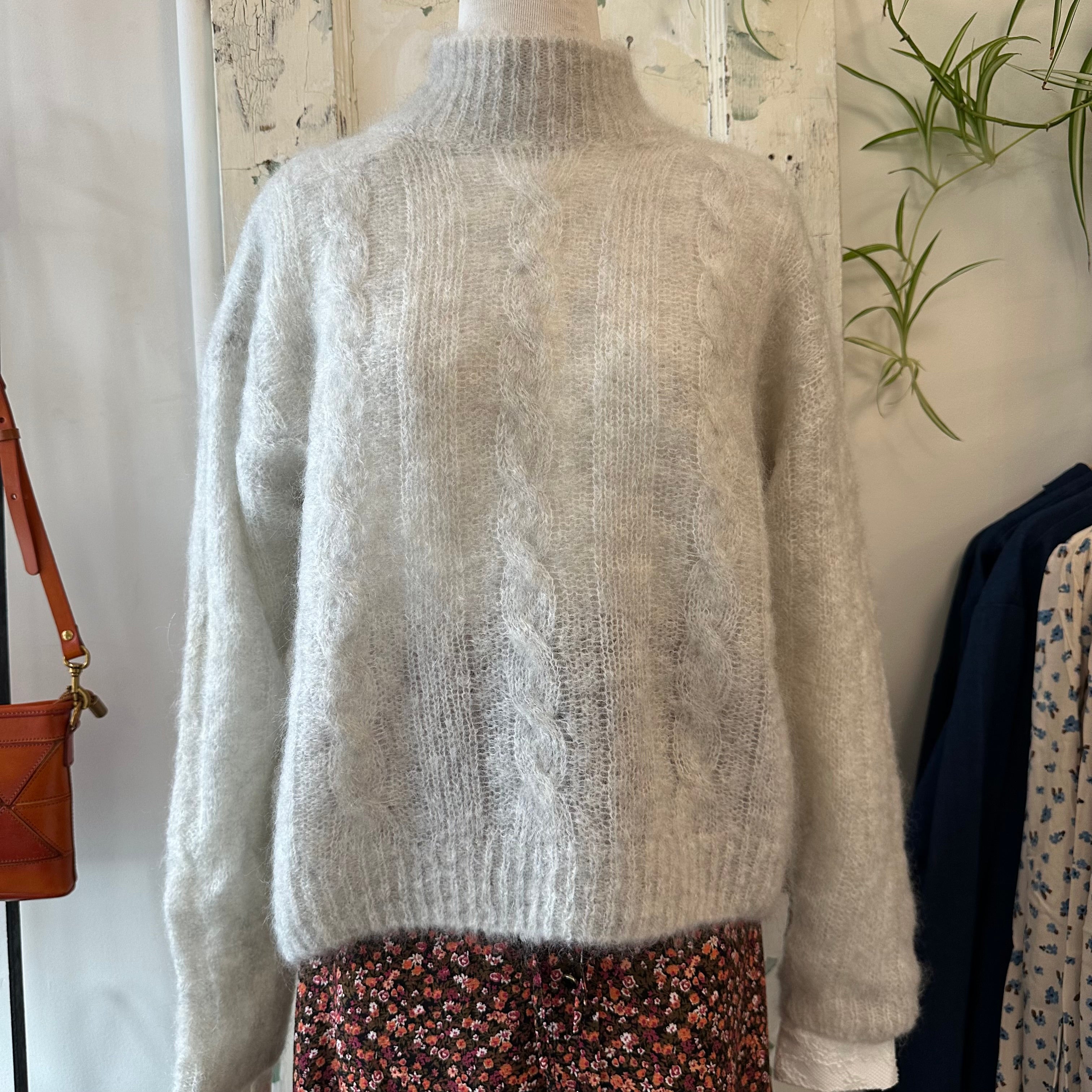 Des Petits Hauts // Alonzo Fluffy Cable Mock Neck