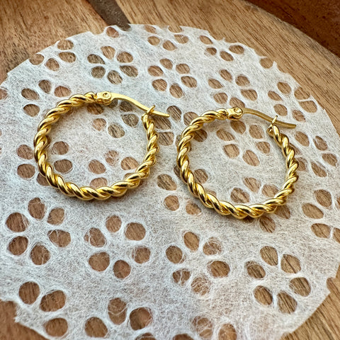 Frug // Brass Adobe Earrings