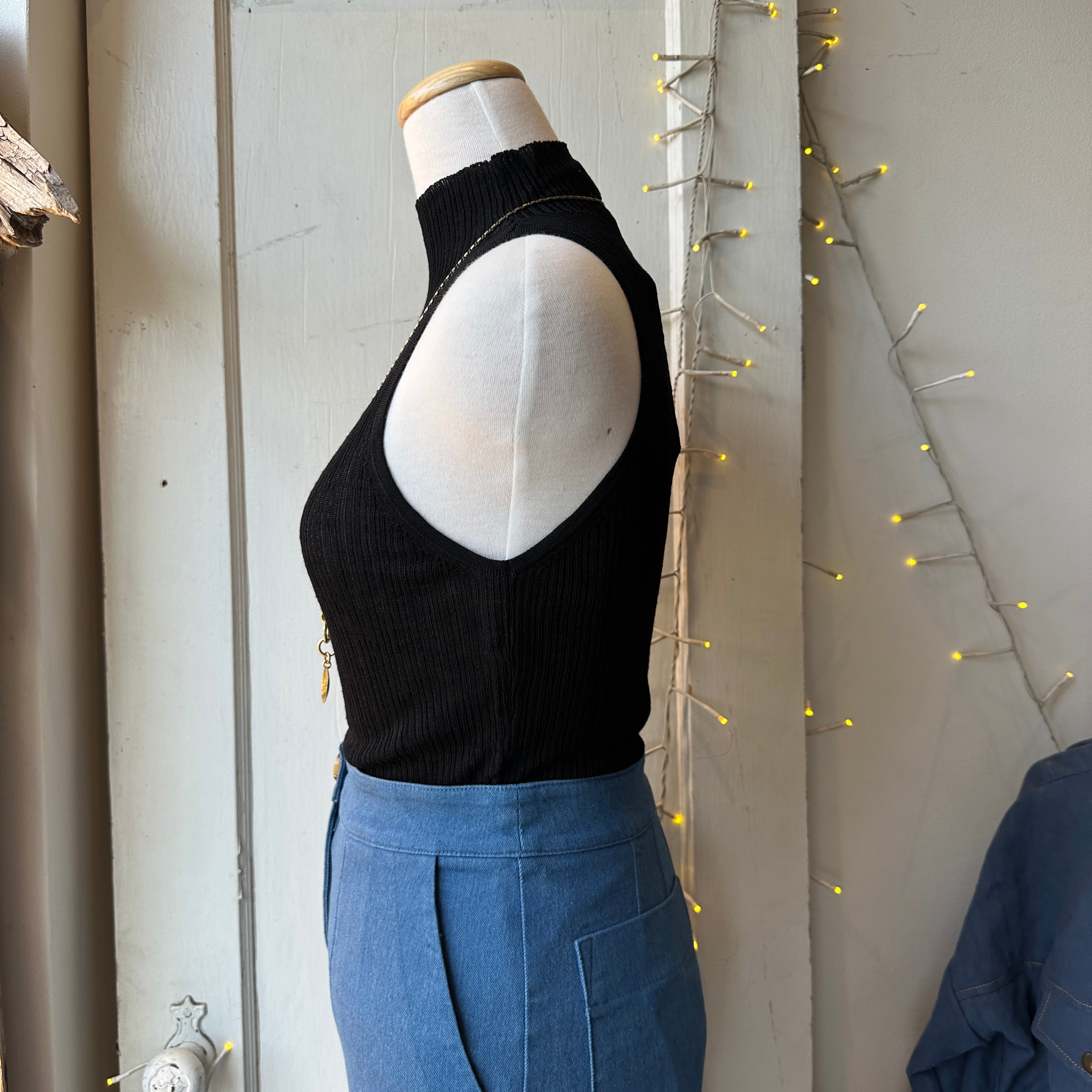 Minimum // Zita Knit Top Black