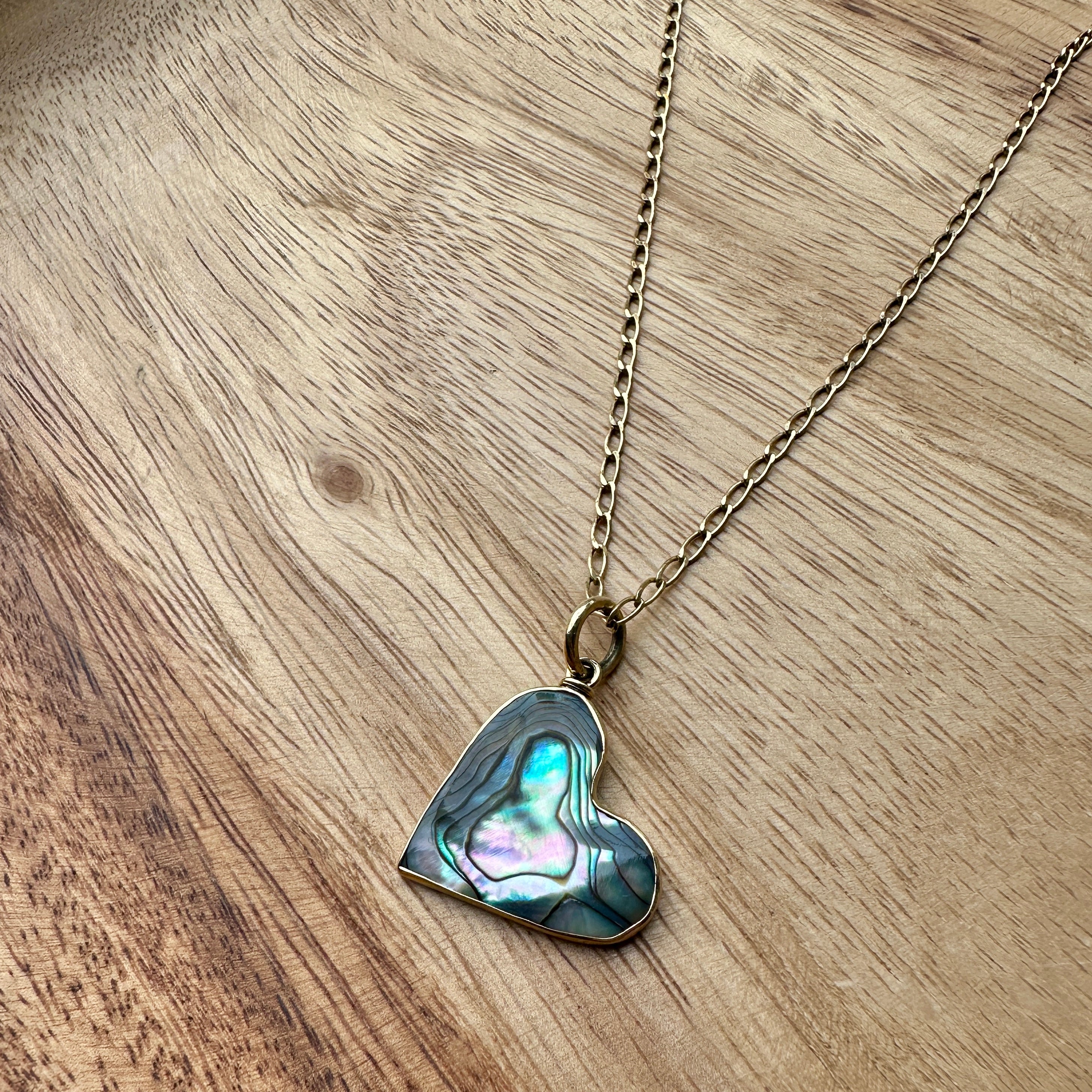 Lissa Bowie // Abalone Heart Necklace