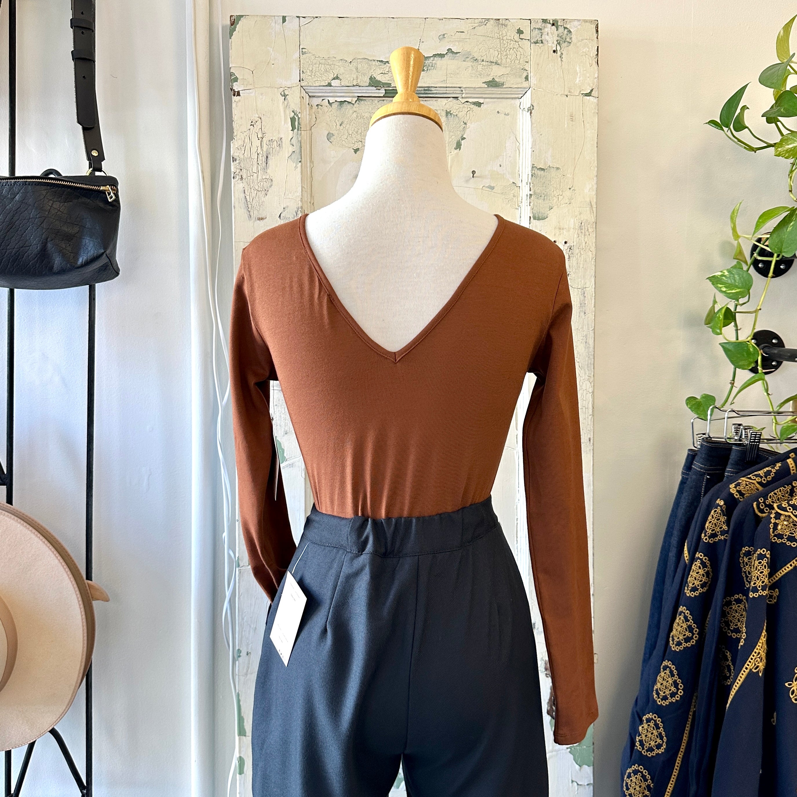 Meemoza // Jane Top Cognac
