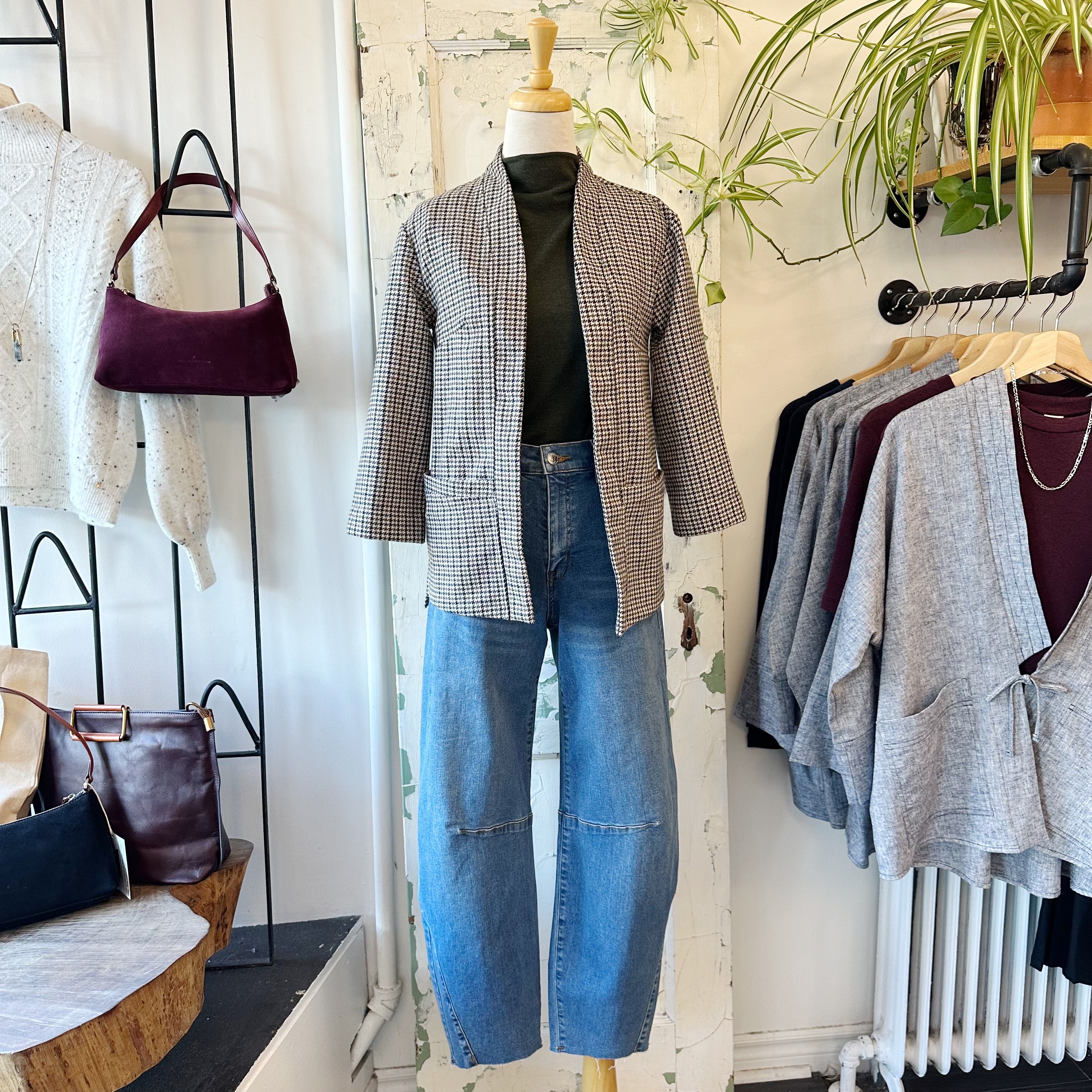 Meemoza // Houndstooth Blazer
