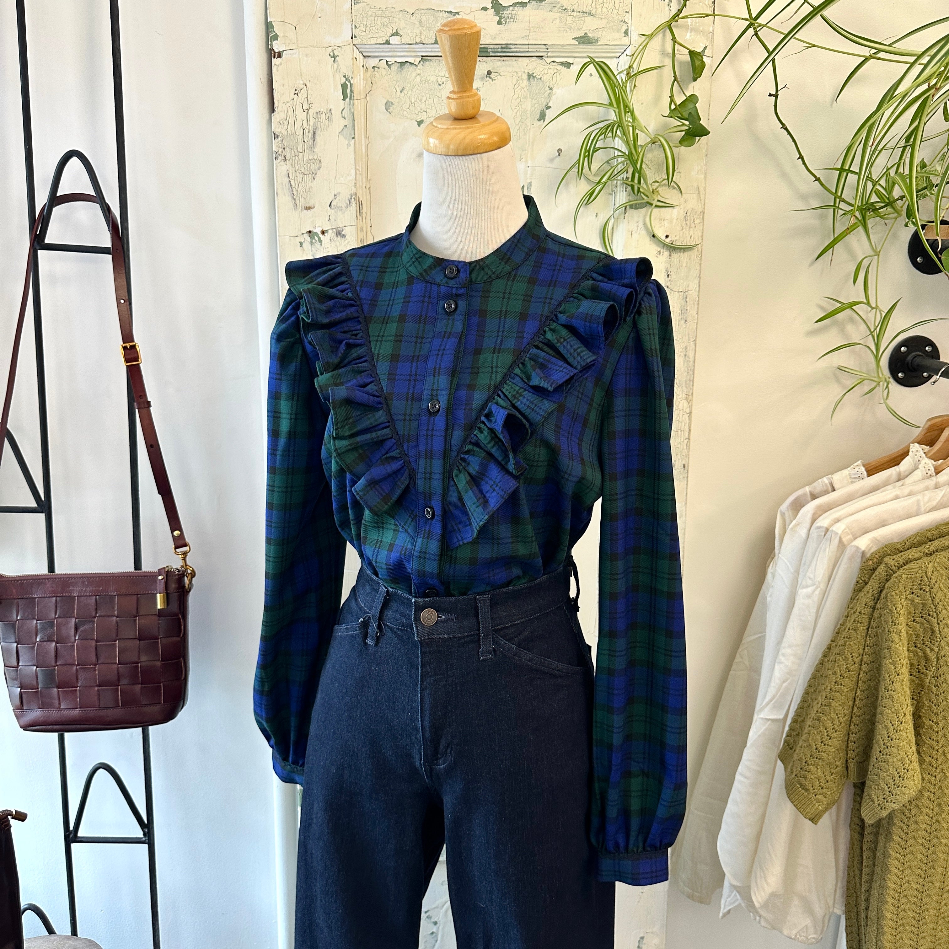 Lele de Baltzac // Navy Tartan Shirt