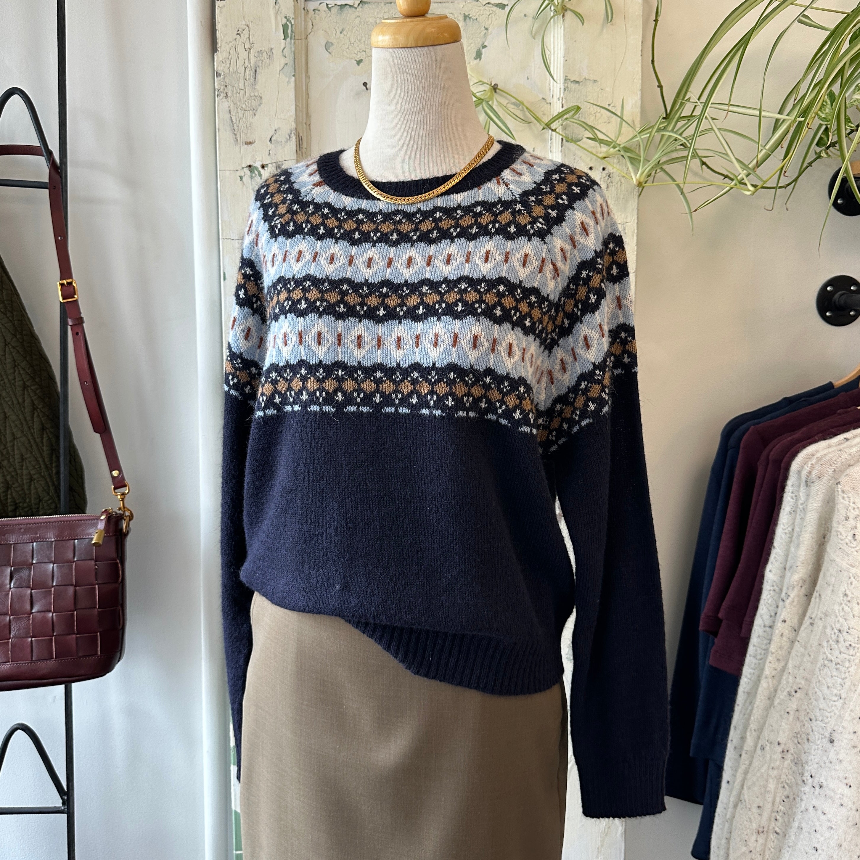 Indi & Cold // Navy Ski Sweater