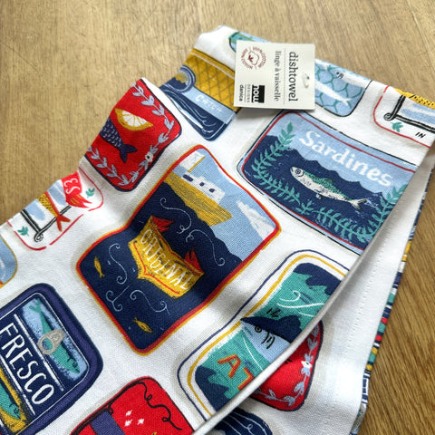 Danica // Heirloom Linen Tea Towel Jade