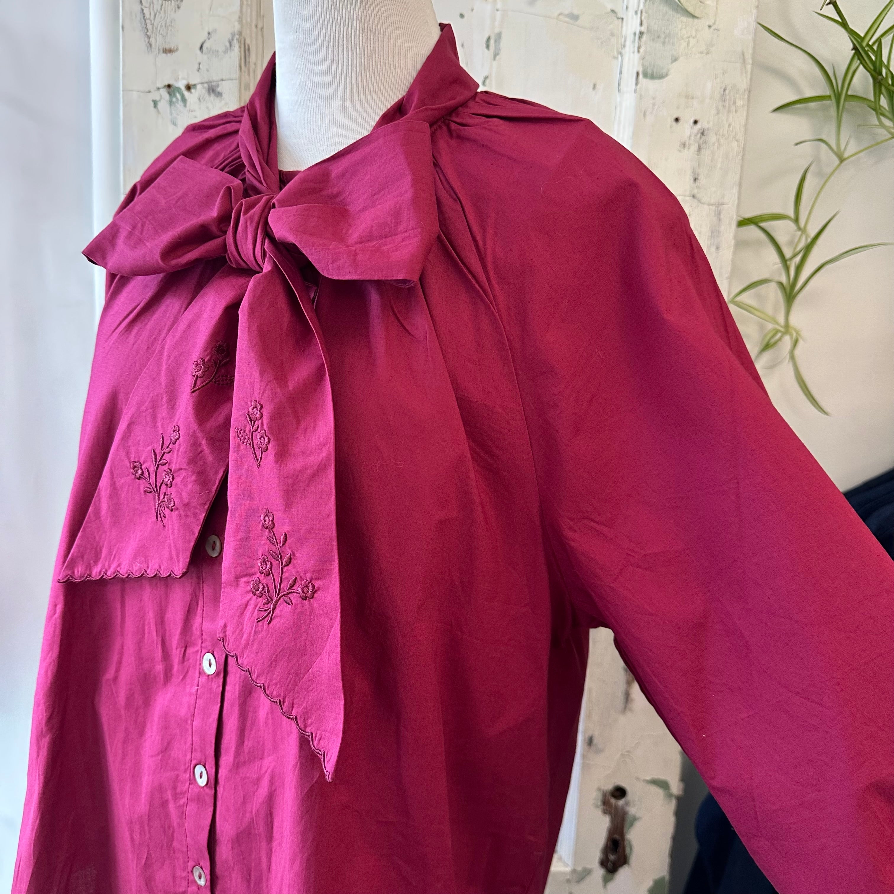 Des Petits Hauts // Trefele Cotton Bow Blouse