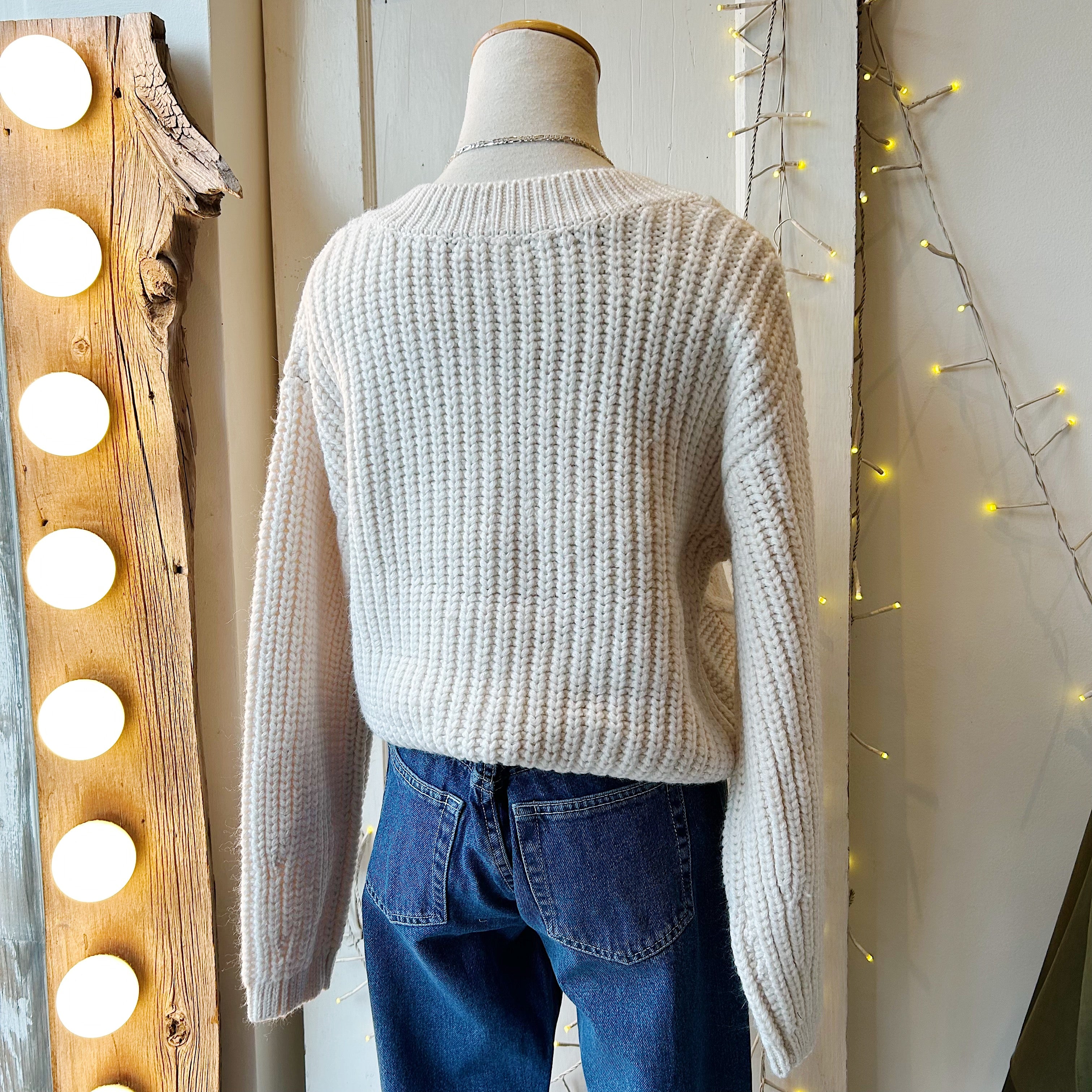 Gentle Fawn // Octavia V-Neck Sweater Cream