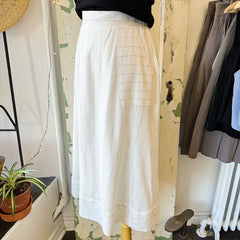 Marigold // Talina Skirt White Stripe