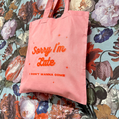 Party Mountain Paper Co // Sorry I'm Late Tote