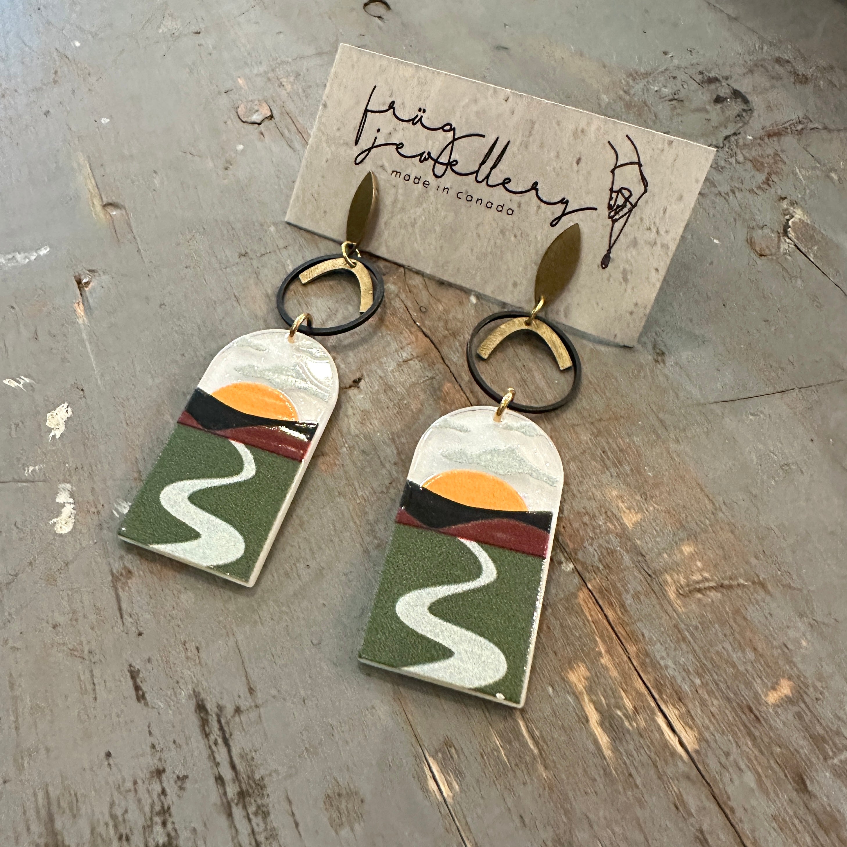 Frug // Brass River Earrings